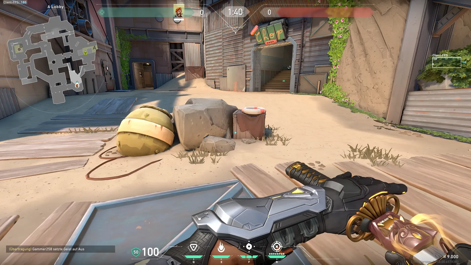 Brimstone Incendiary on Breeze Attack Site A — step 1 of 4: Position — where to stand