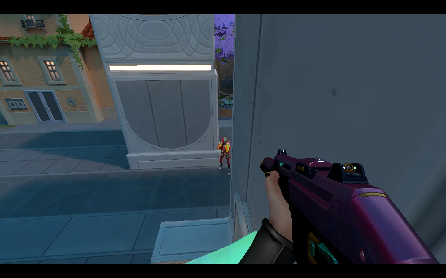 Sage Barrier Orb on Pearl Attack Site B — step 3 of 4: Aim — line up the shot