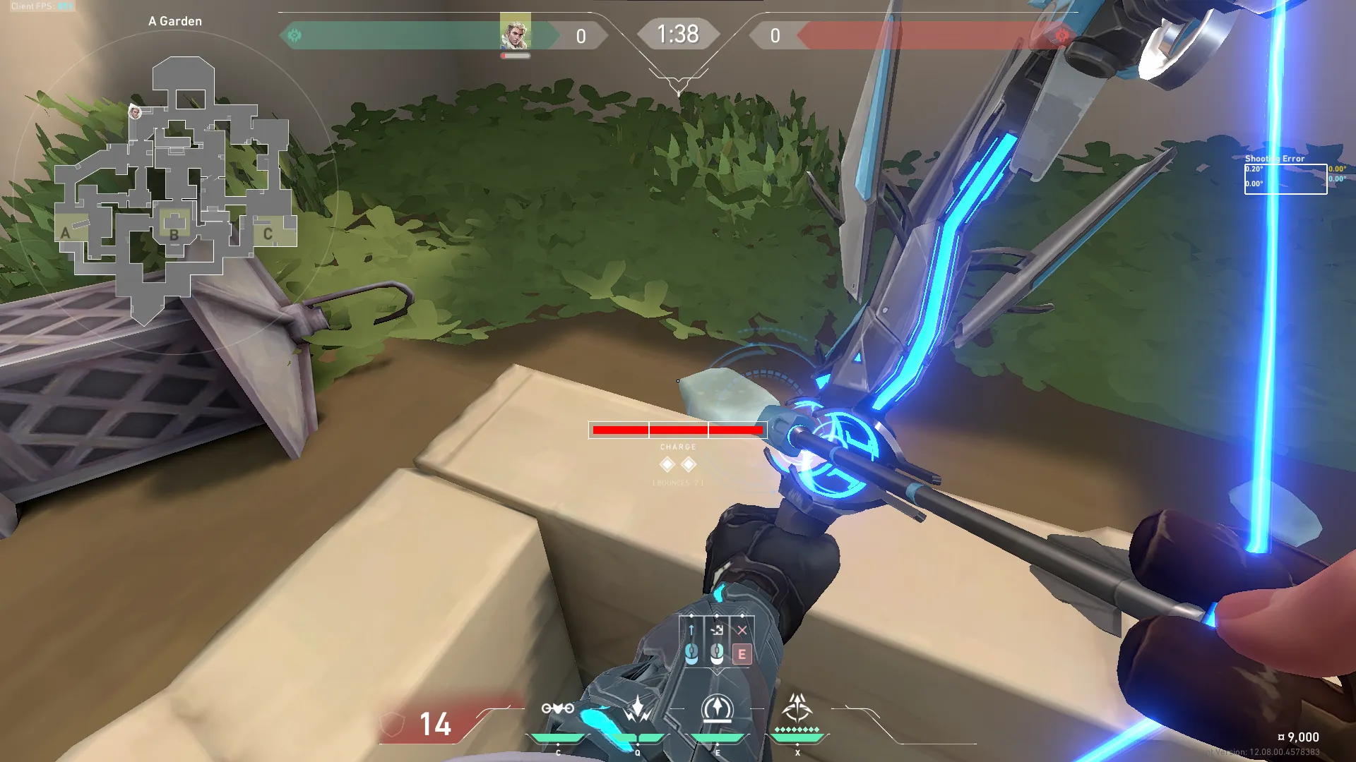 Sova Recon Bolt on Haven Attack Site A — step 1 of 2: Position — where to stand