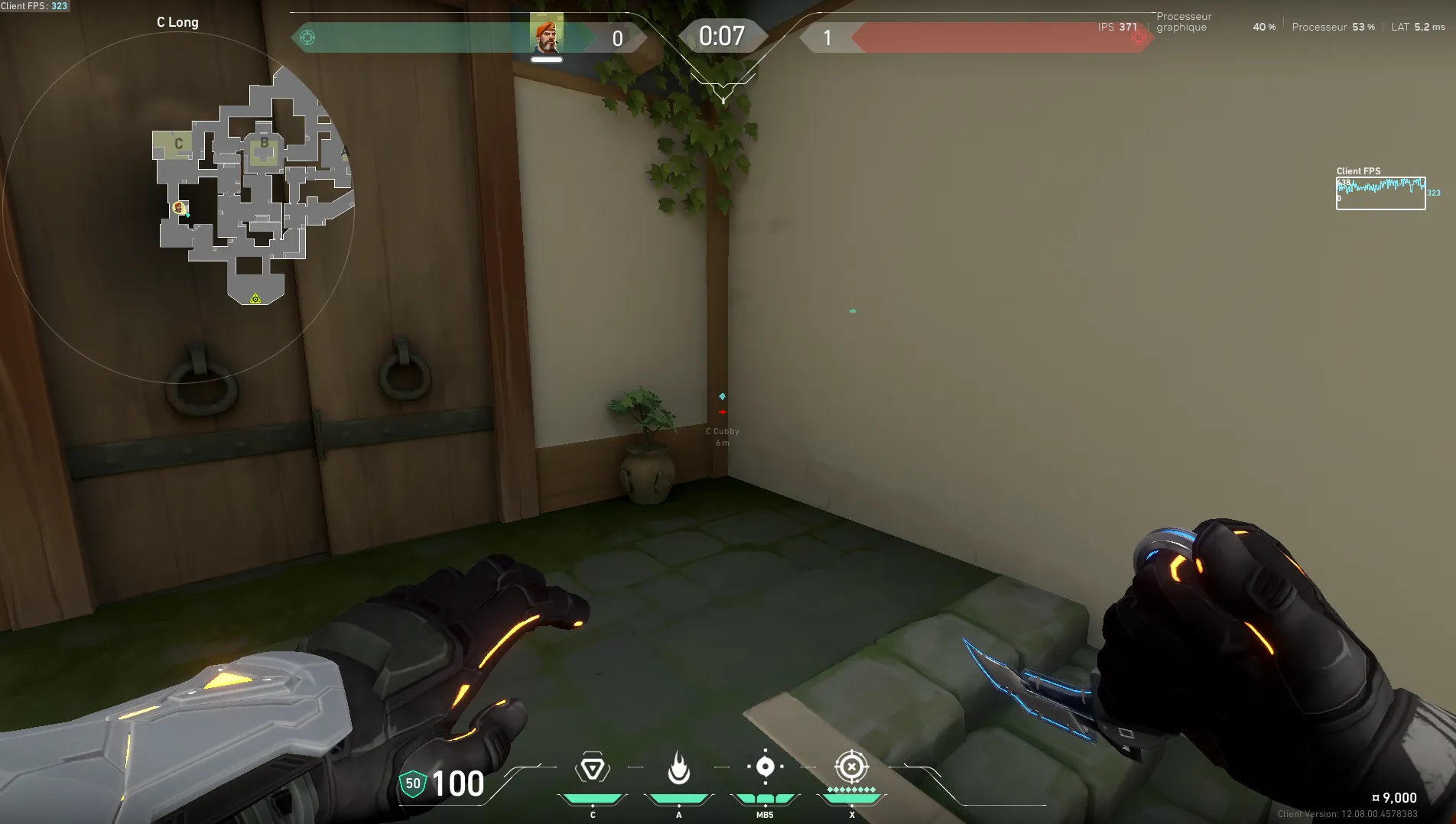 Brimstone Incendiary on Haven Attack Site C — step 1 of 3: Position — where to stand
