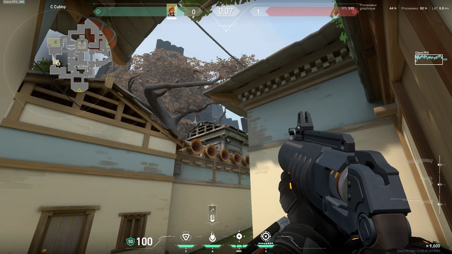 Brimstone Incendiary on Haven Attack Site C — step 2 of 3: Aim — line up the shot