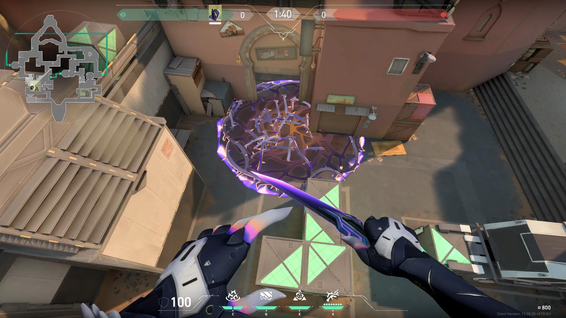 Vyse Razorvine on Bind Defense Site A — step 3 of 3: Result