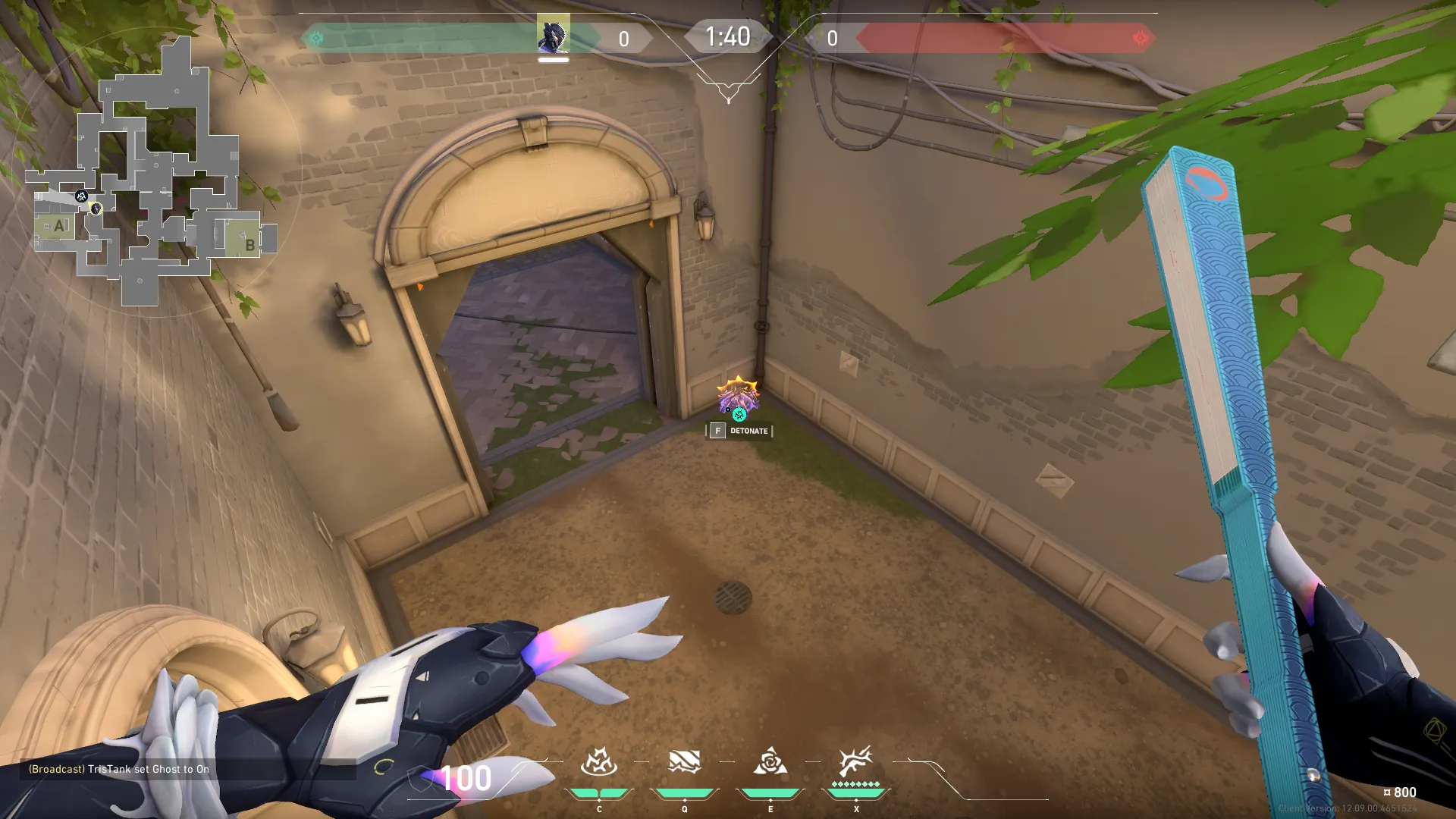 Vyse Razorvine on Ascent Defense Site A — step 3 of 4: Aim — line up the shot