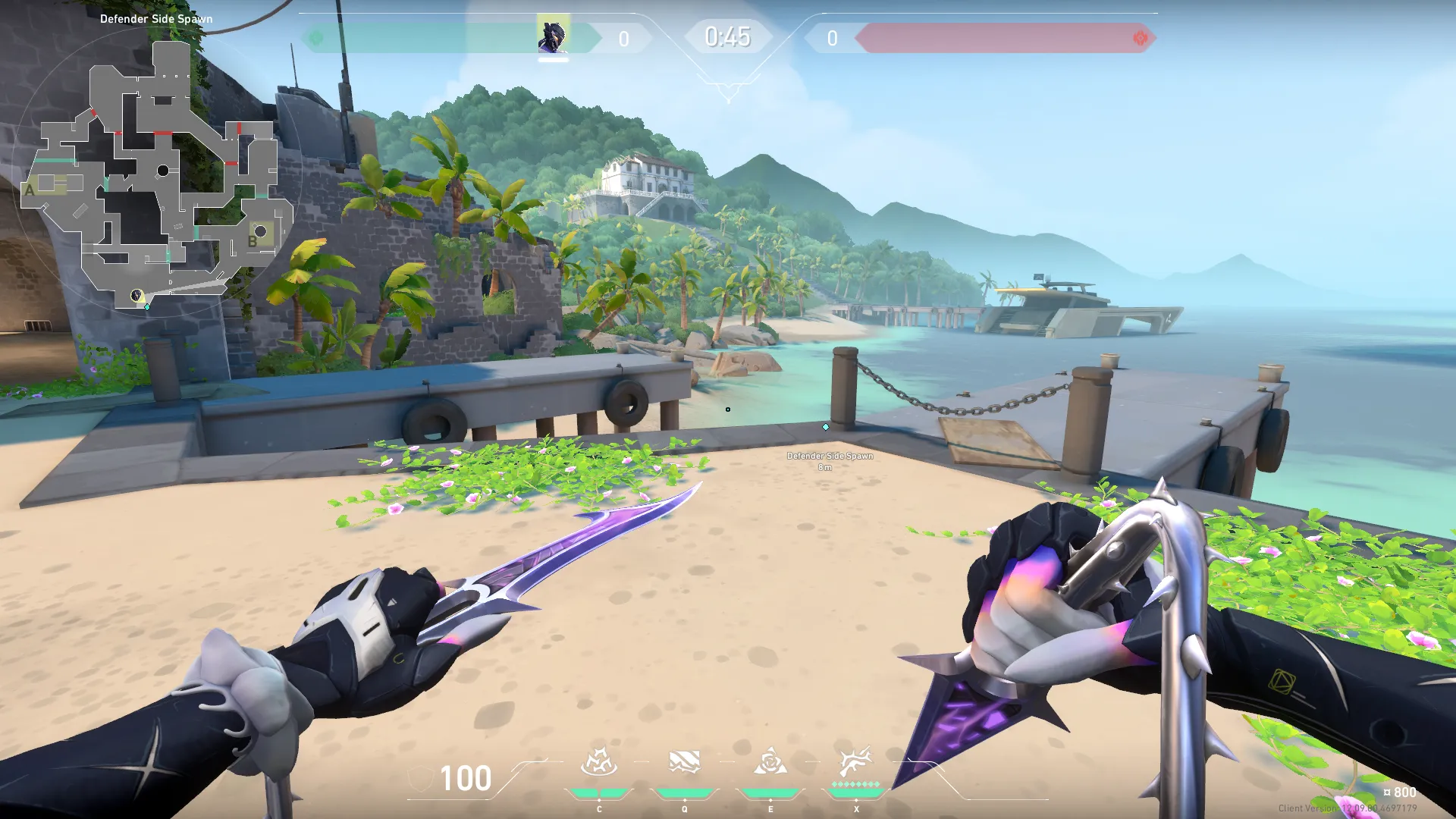Vyse Razorvine on Breeze Defense Site B — step 1 of 3: Position — where to stand