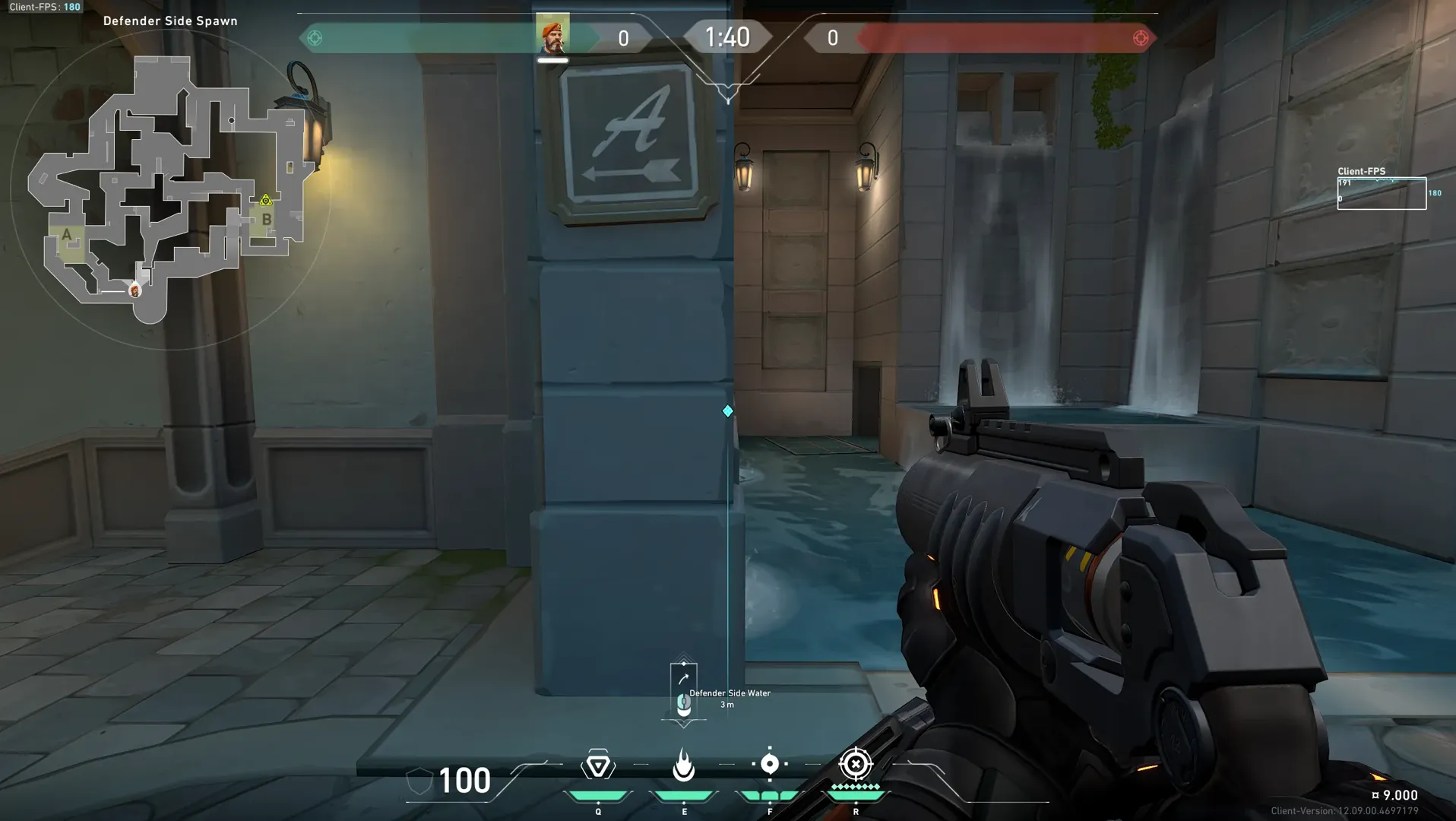 5 sec Defender Molly From def Spawn to B Entry — Brimstone lineup on Pearl