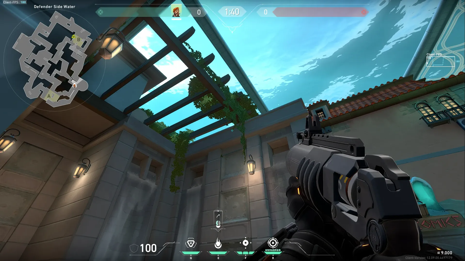 Brimstone Incendiary on Pearl Defense Site B — step 3 of 4: Aim — line up the shot