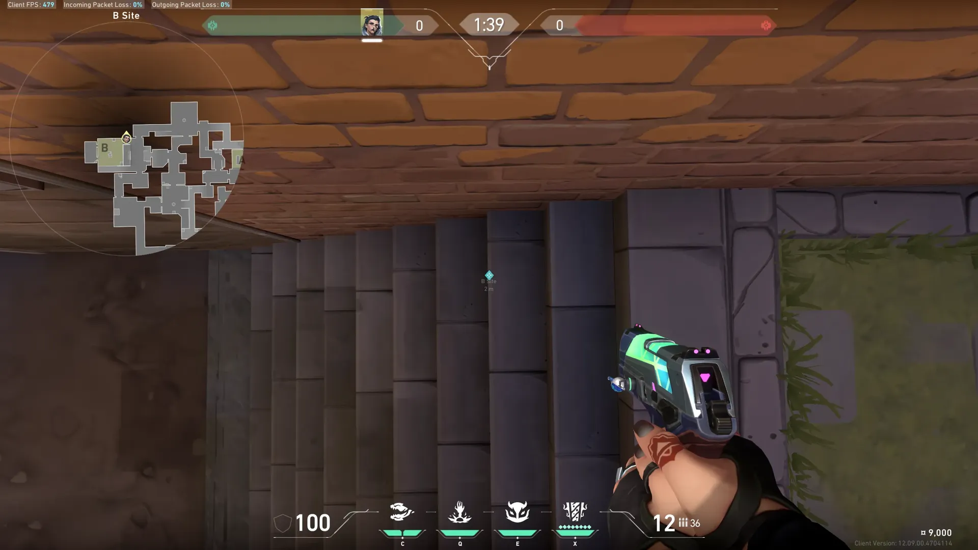 Fade Haunt on Ascent Defense Site B — step 3 of 6: Aim — line up the shot