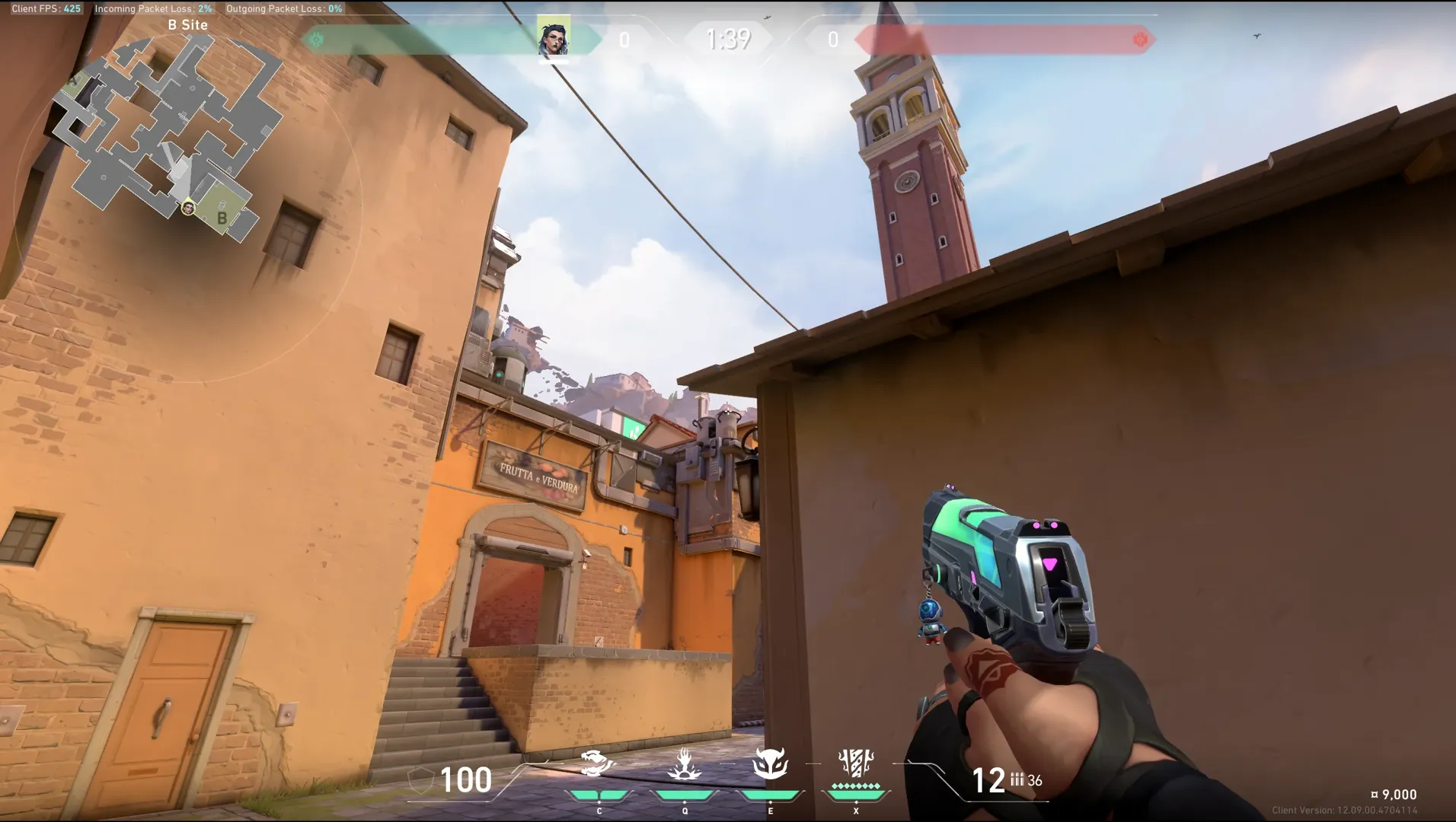 Fade Haunt on Ascent Defense Site B — step 4 of 6: Aim — line up the shot