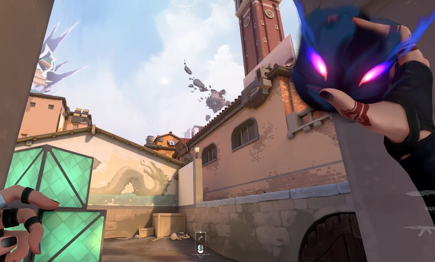 Fade Haunt on Ascent Defense Site B — step 2 of 3: Aim — line up the shot