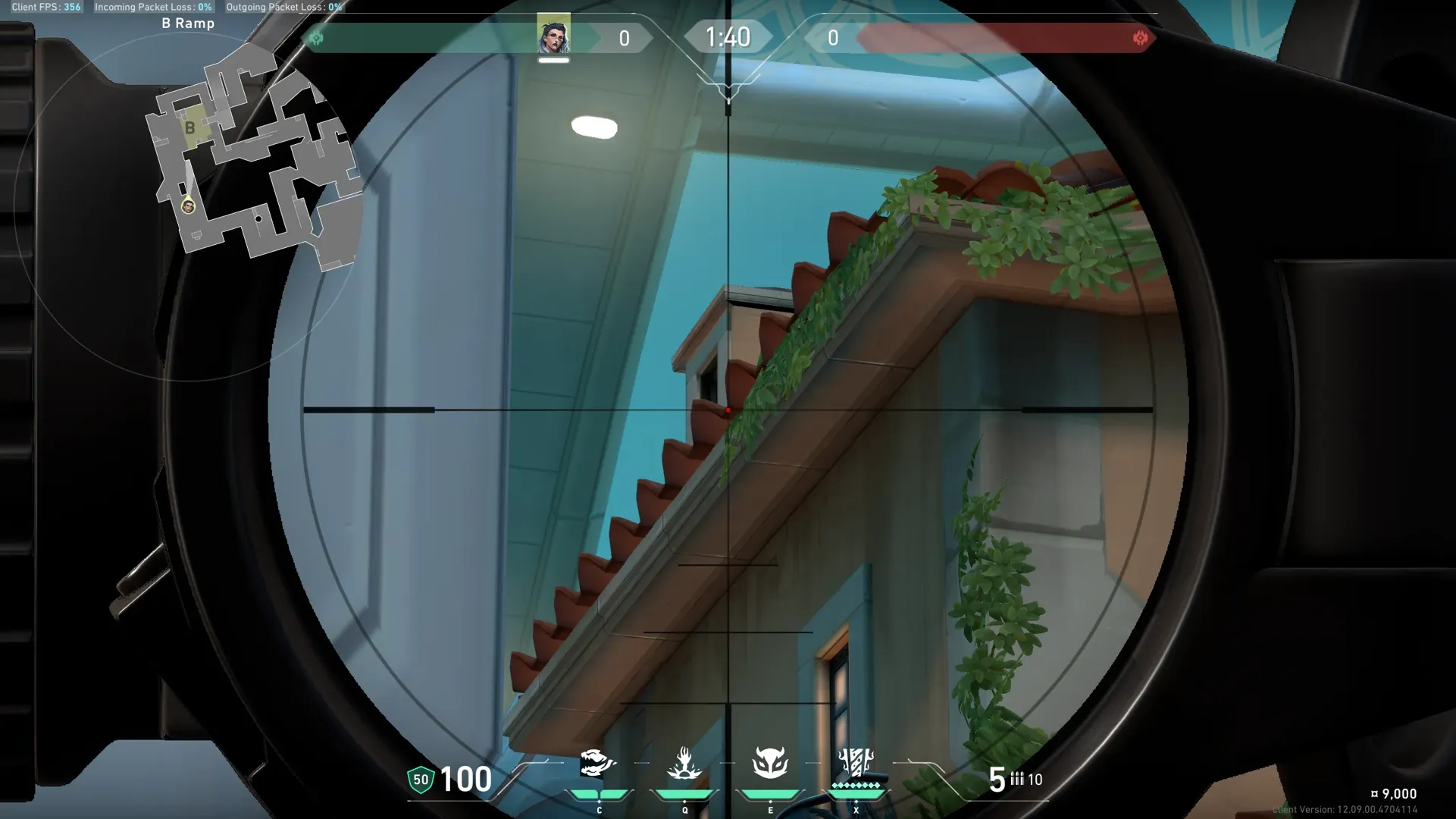 Fade Haunt on Pearl Attack Site B — step 4 of 5: Aim — line up the shot