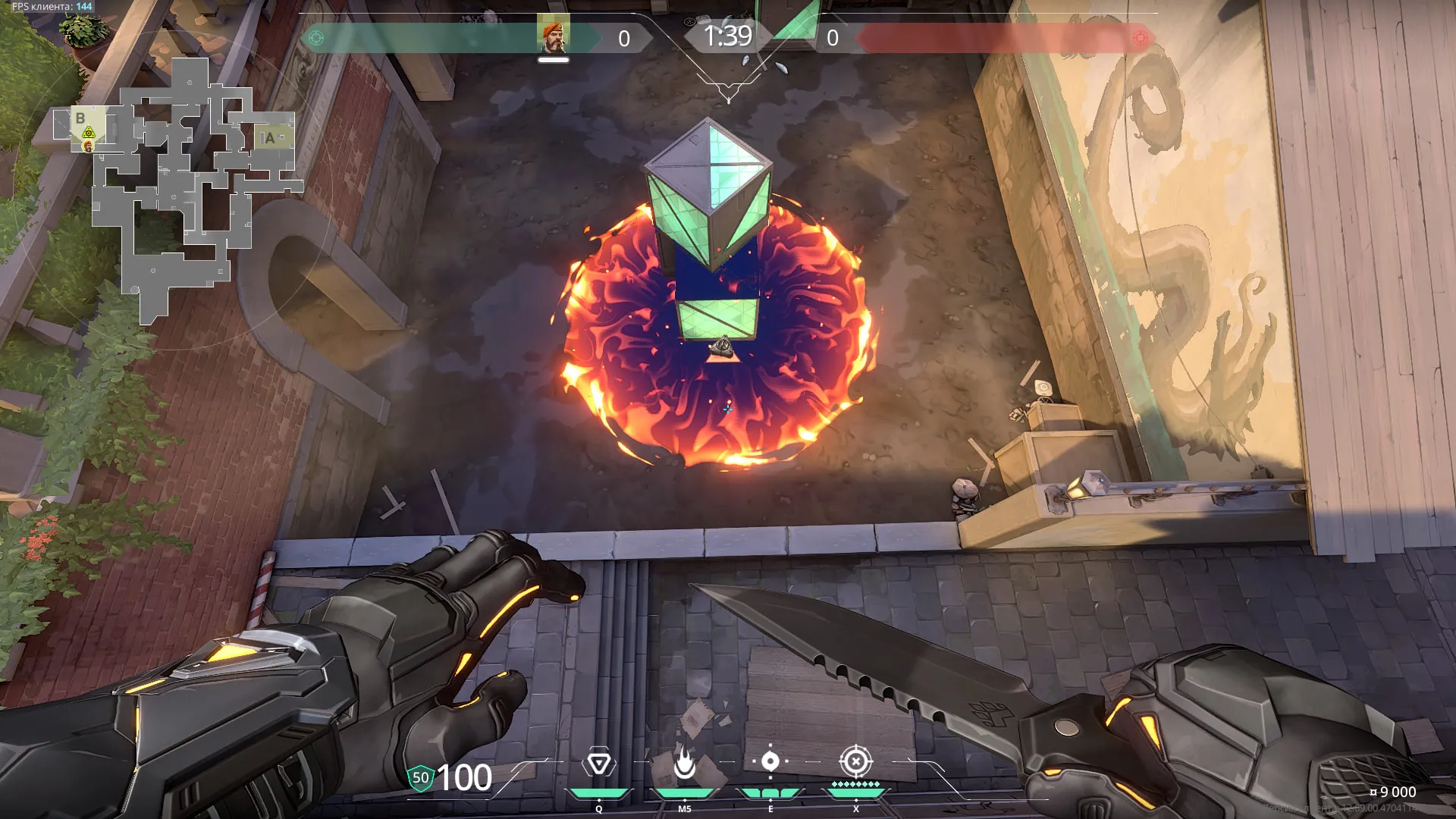 Brimstone Incendiary on Ascent Attack Site B — step 3 of 3: Result