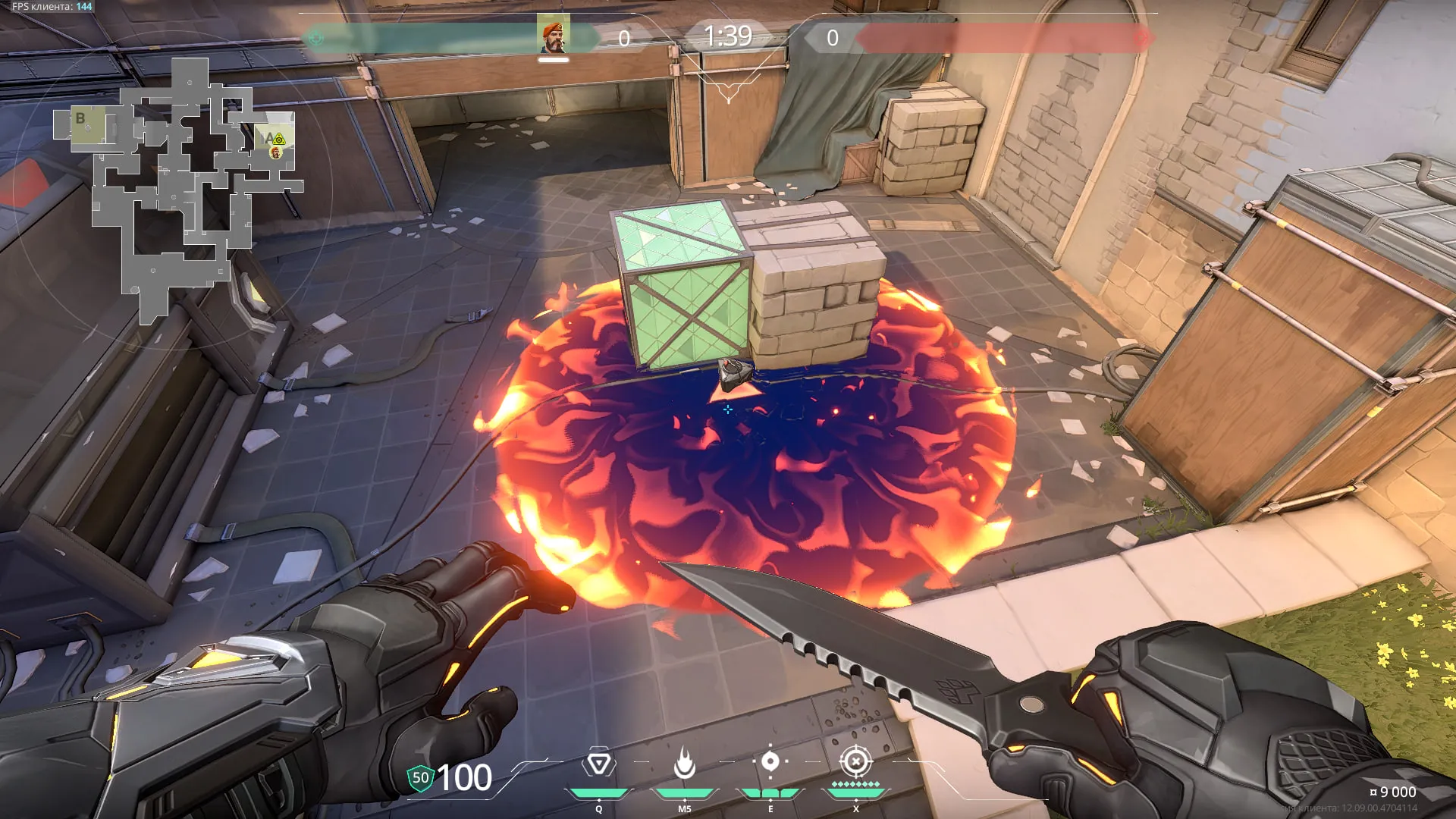 Brimstone Incendiary on Ascent Attack Site A — step 3 of 3: Result