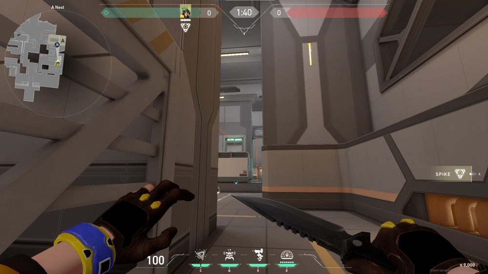 Killjoy Nanoswarm on Icebox Attack Site A — step 2 of 3: Aim — line up the shot