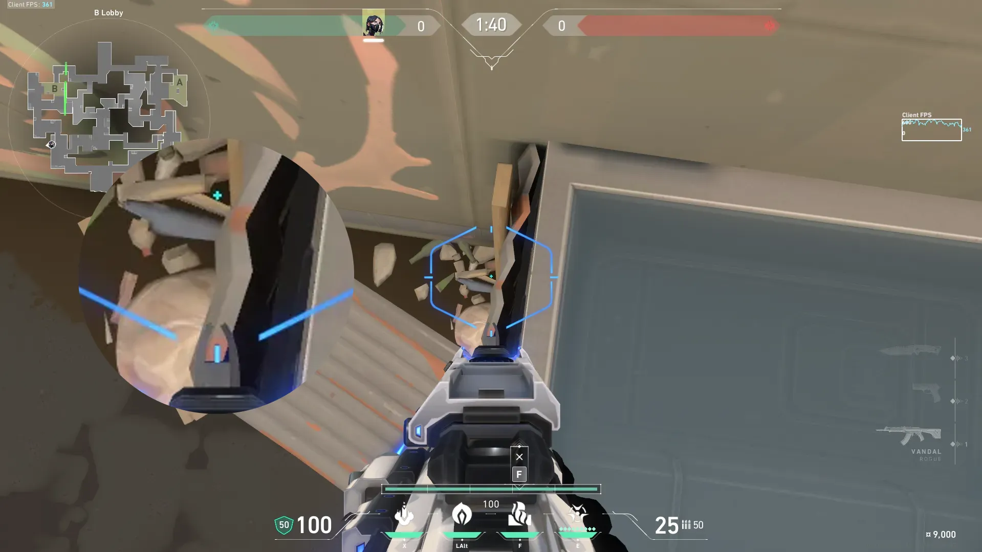 Viper Poison Cloud on Split Attack Site B — step 1 of 3: Position — where to stand