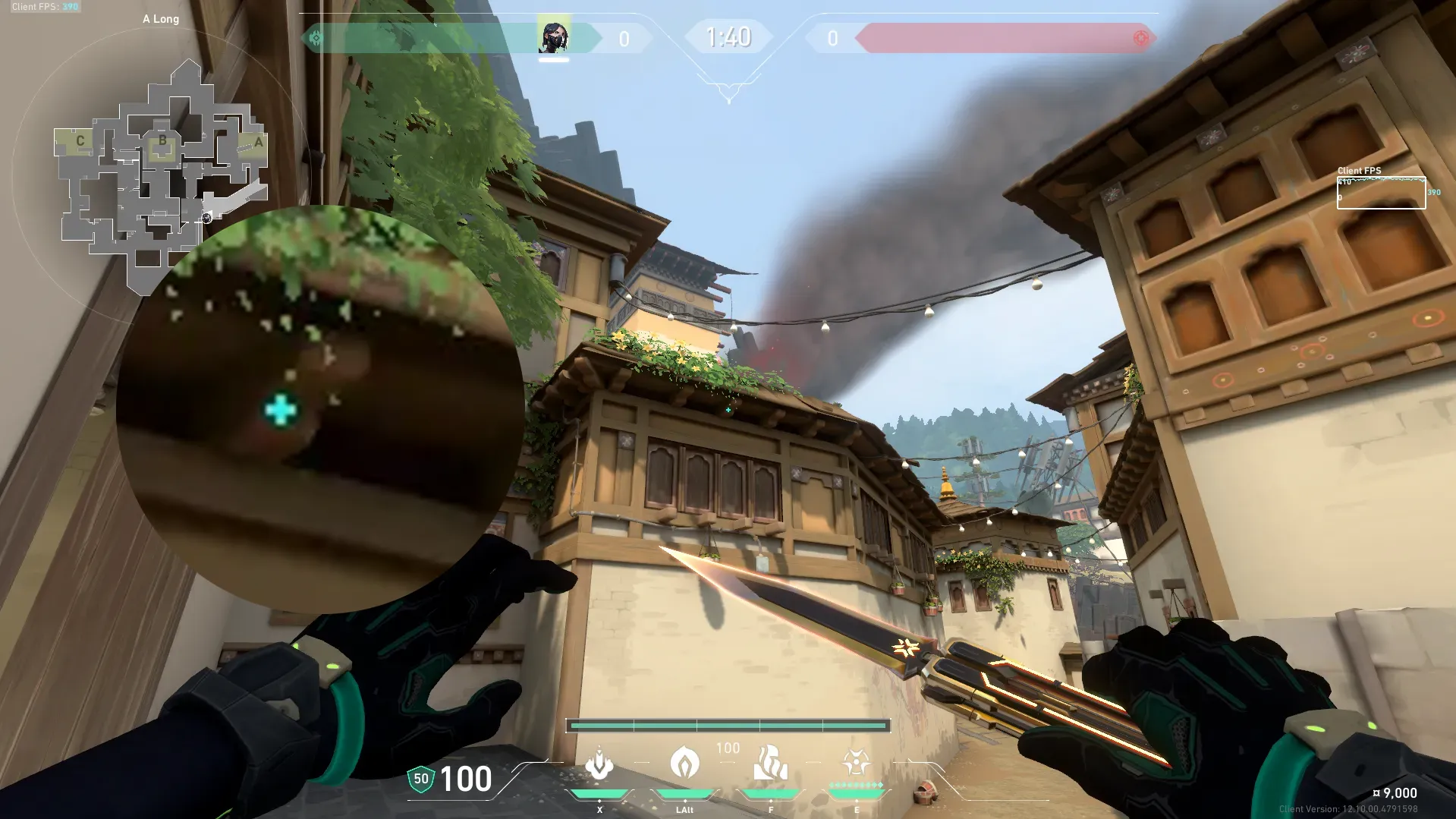 Viper Poison Cloud on Haven Attack Site A — step 2 of 3: Aim — line up the shot