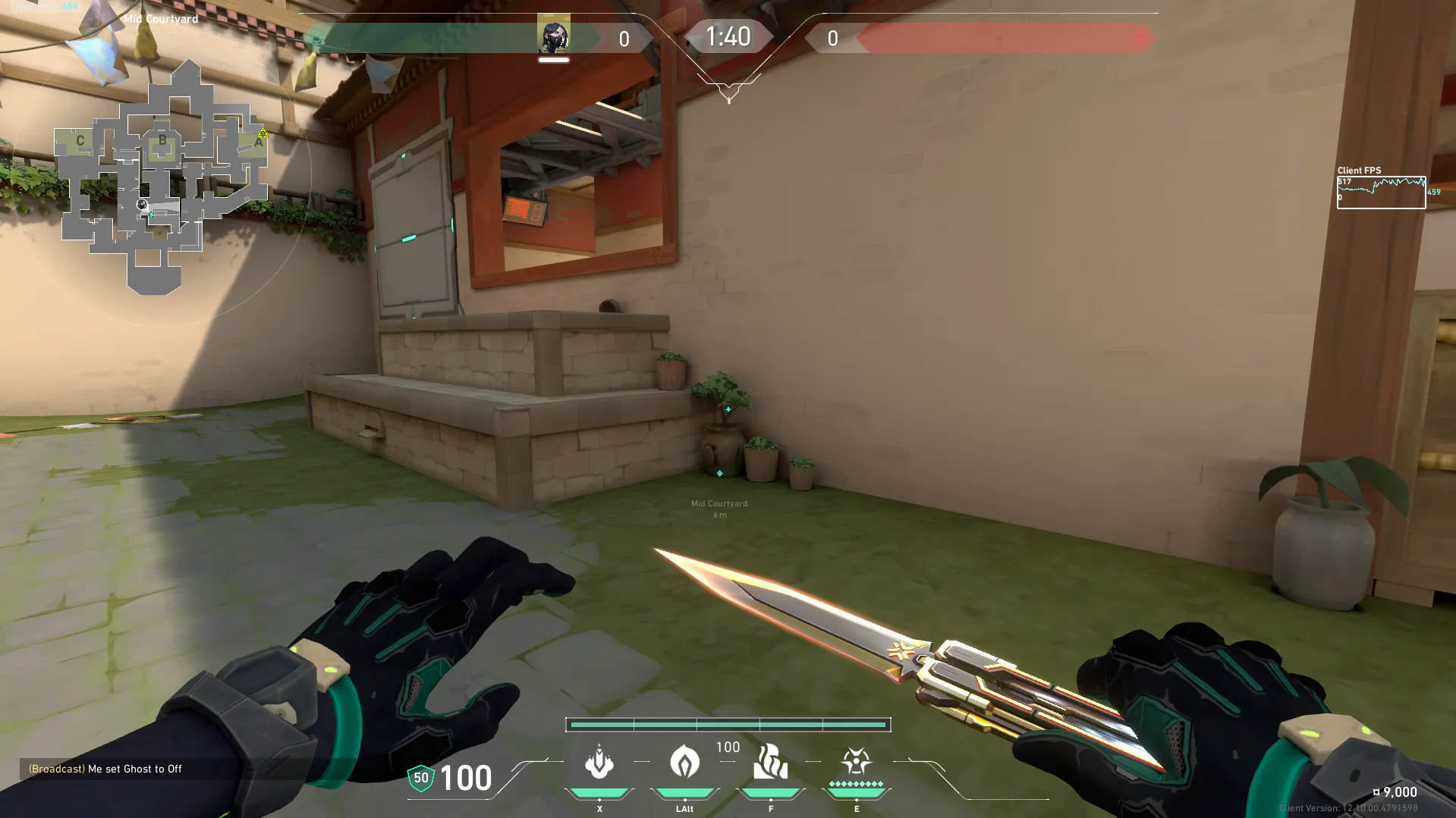 Viper Snake Bite on Haven Attack Site A — step 1 of 3: Position — where to stand
