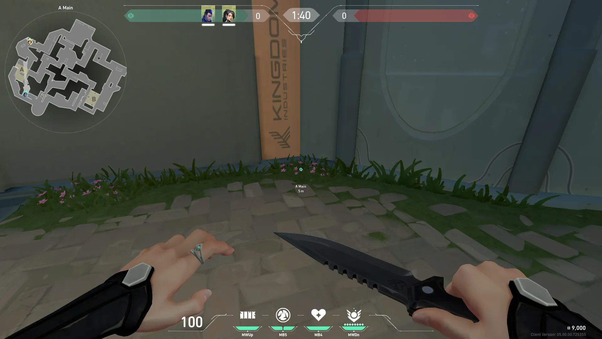 Sage Slow Orb on Pearl Attack Site A — step 1 of 3: Position — where to stand