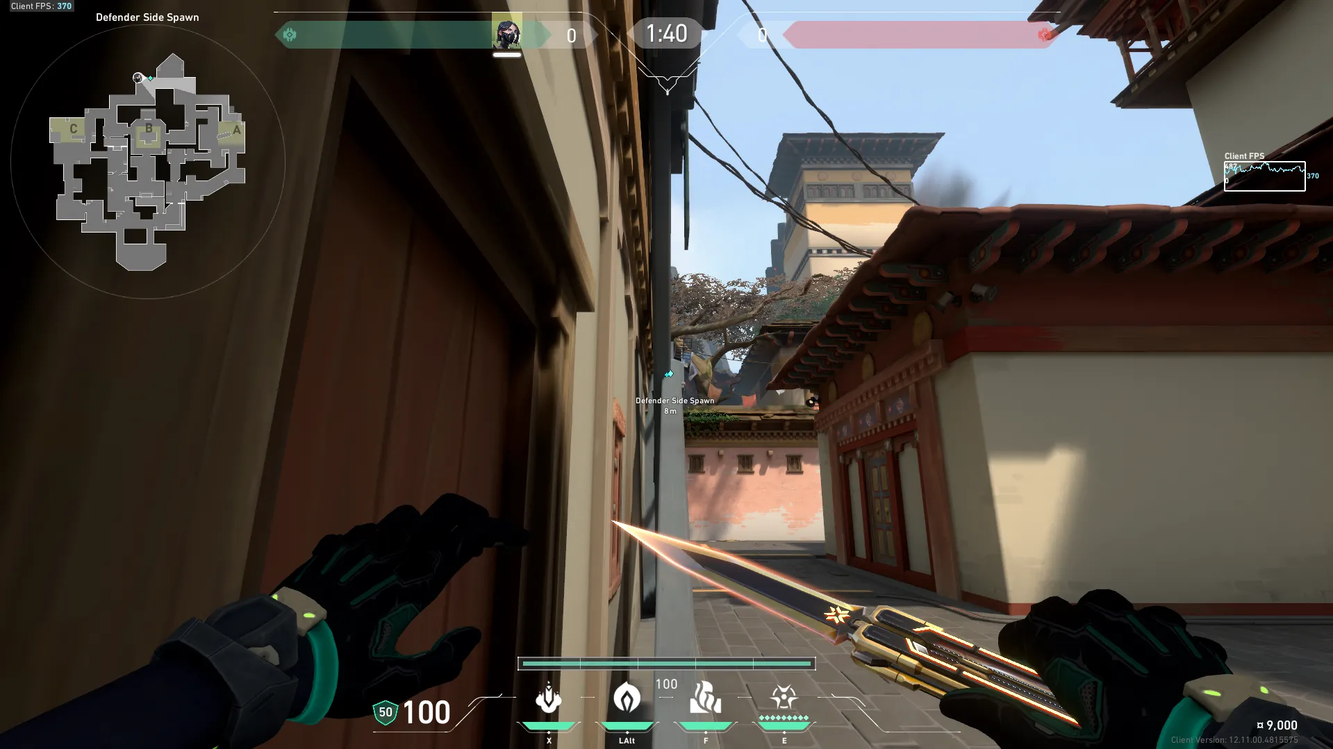 Viper Snake Bite on Haven Defense Site A — step 1 of 4: Position — where to stand