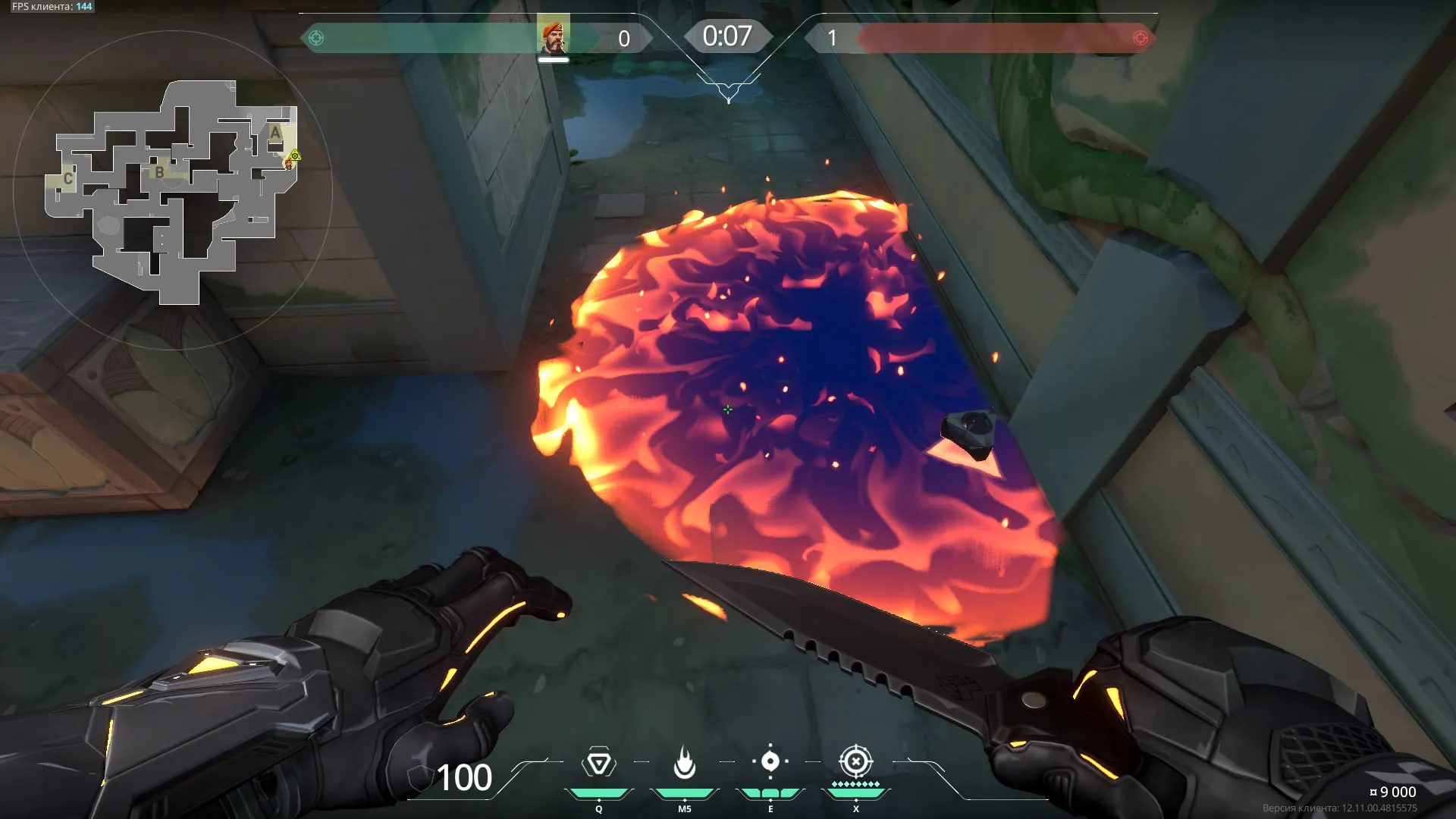 Brimstone Incendiary on Lotus Attack Site A — step 3 of 3: Result
