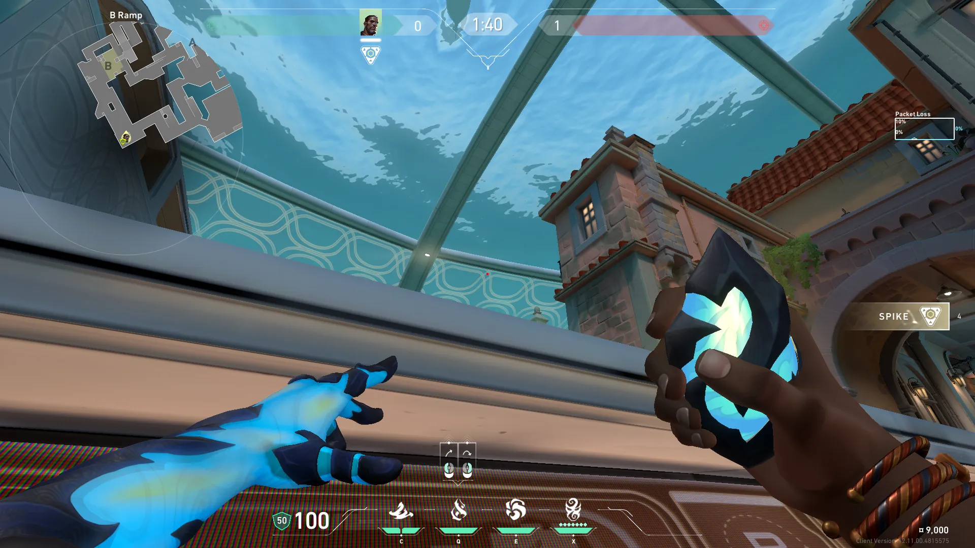 Veto Chokehold on Pearl Attack Site B — step 2 of 3: Aim — line up the shot