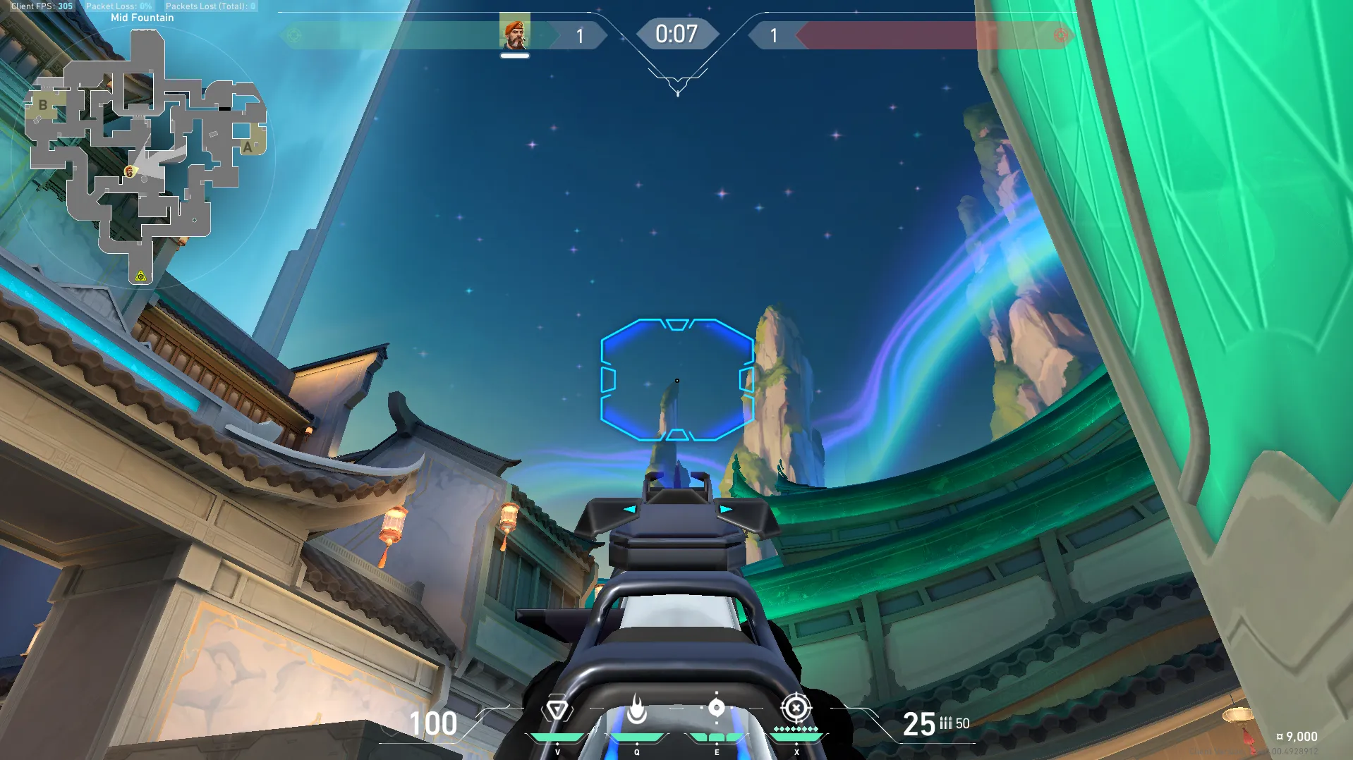 Brimstone Incendiary on Summit Defense Site A — step 2 of 4: Aim — line up the shot