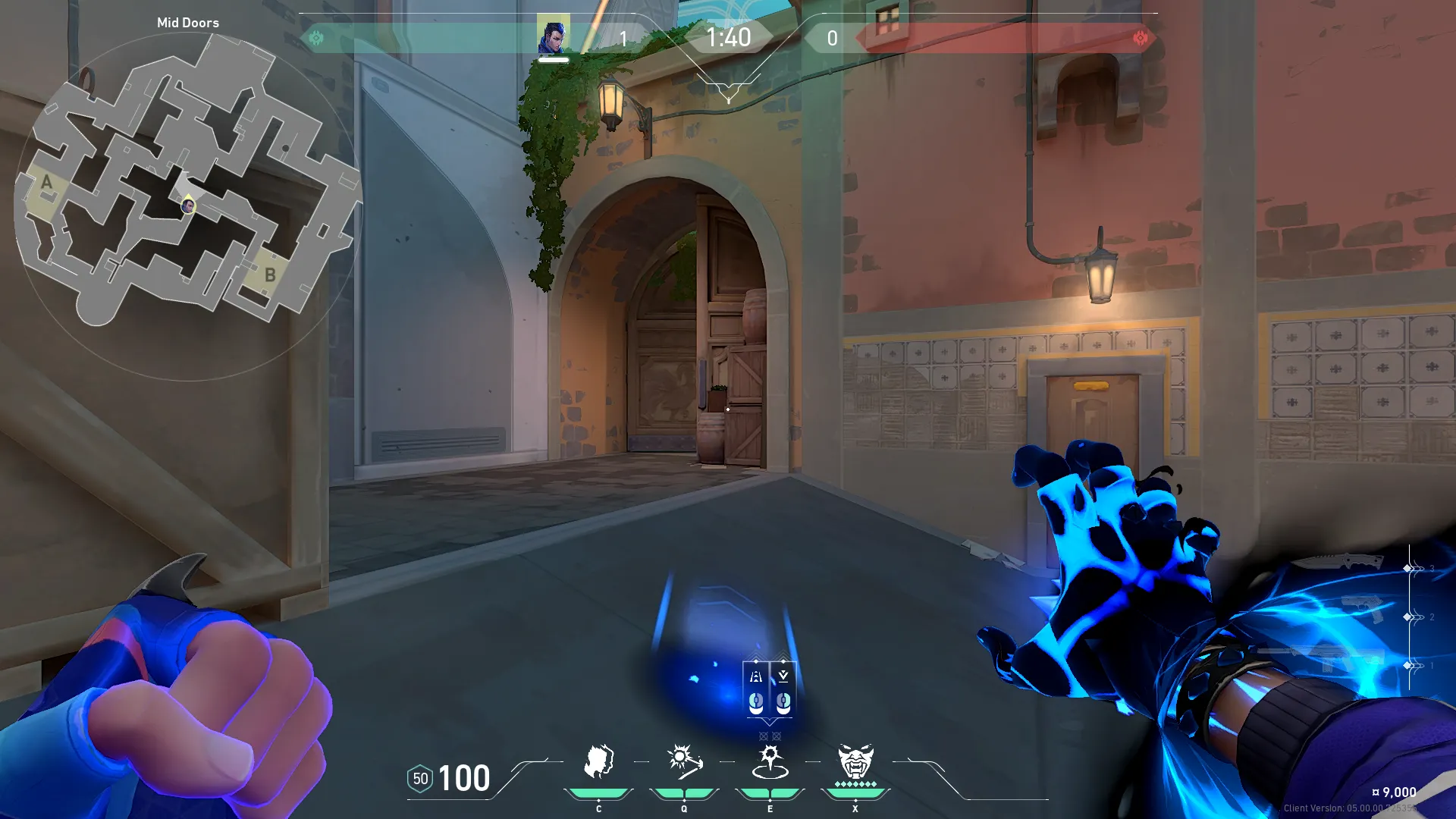 Yoru Gatecrash on Pearl Defense Mid — step 2 of 3: Aim — line up the shot