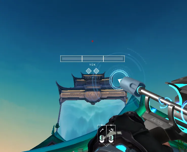 Sova Recon Bolt on Summit Attack Mid — step 2 of 3: Aim — line up the shot