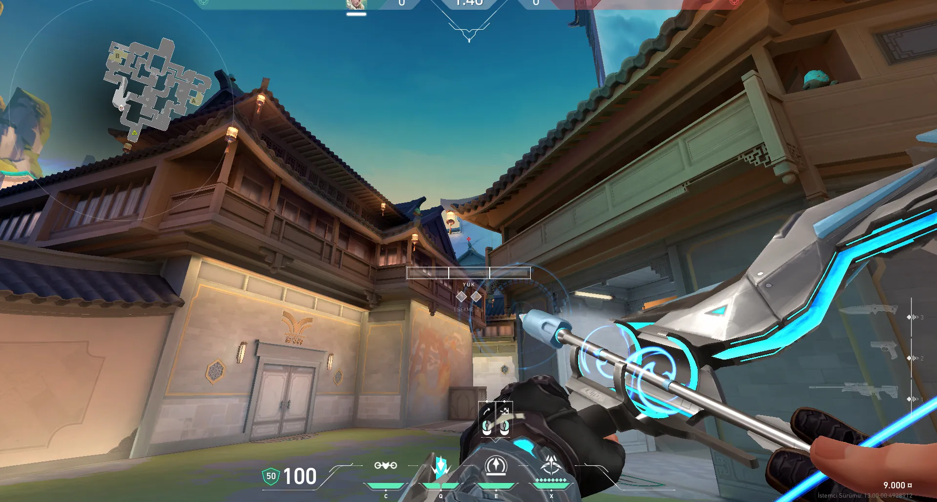 Sova Recon Bolt on Summit Attack Site B — step 2 of 3: Aim — line up the shot