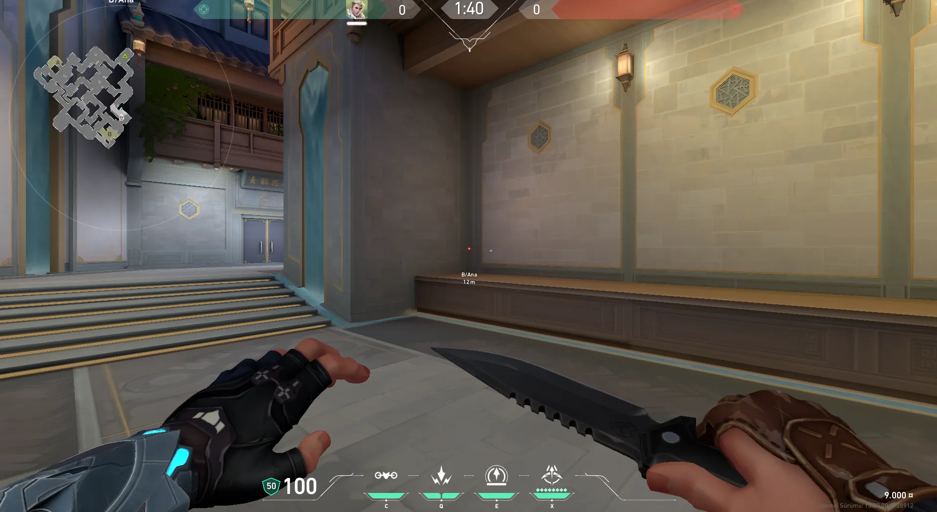 Sova Shock Bolt on Summit Attack Site B — step 1 of 4: Position — where to stand