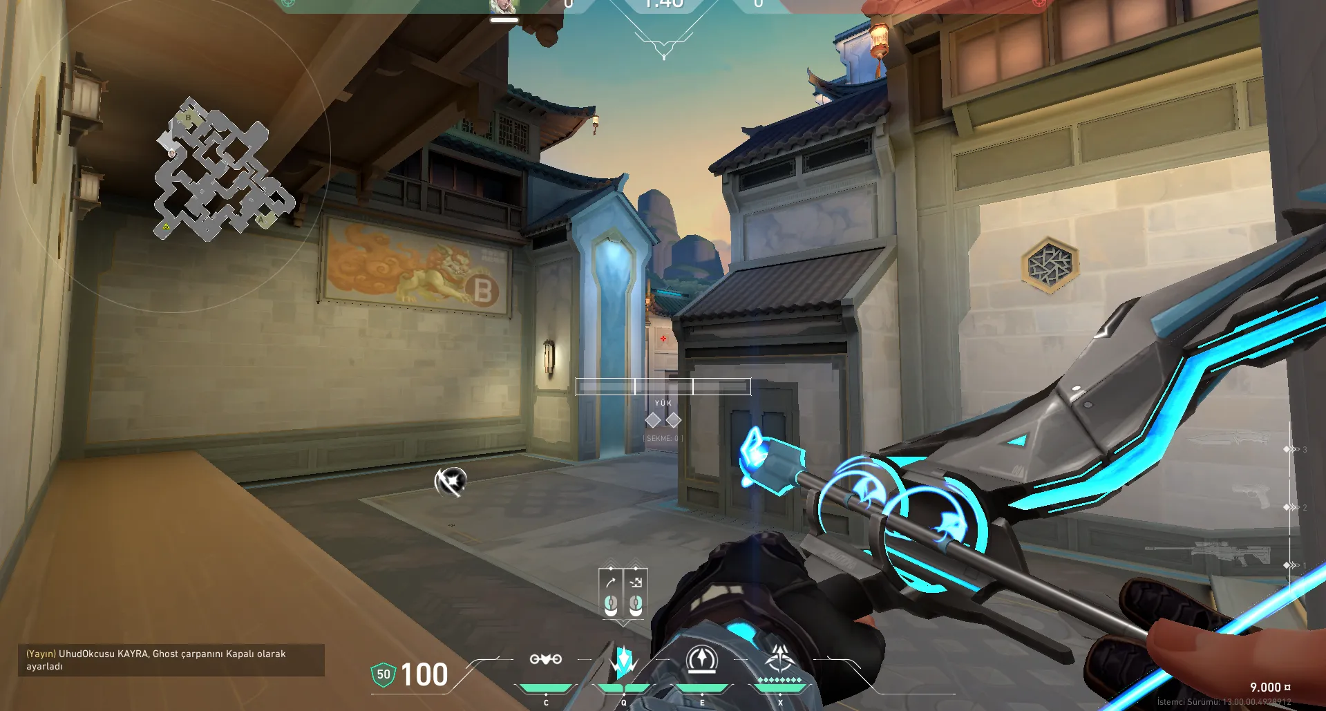 Sova Shock Bolt on Summit Attack Site B — step 2 of 4: Aim — line up the shot
