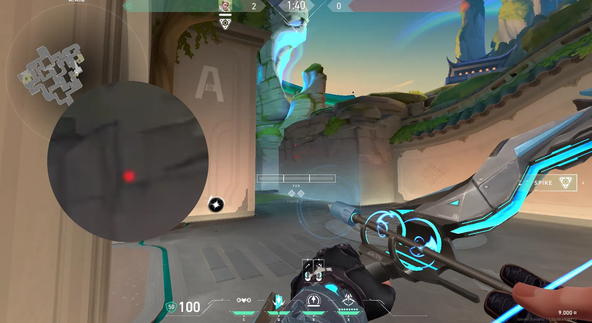 Sova Shock Bolt on Summit Attack Site A — step 2 of 5: Aim — line up the shot