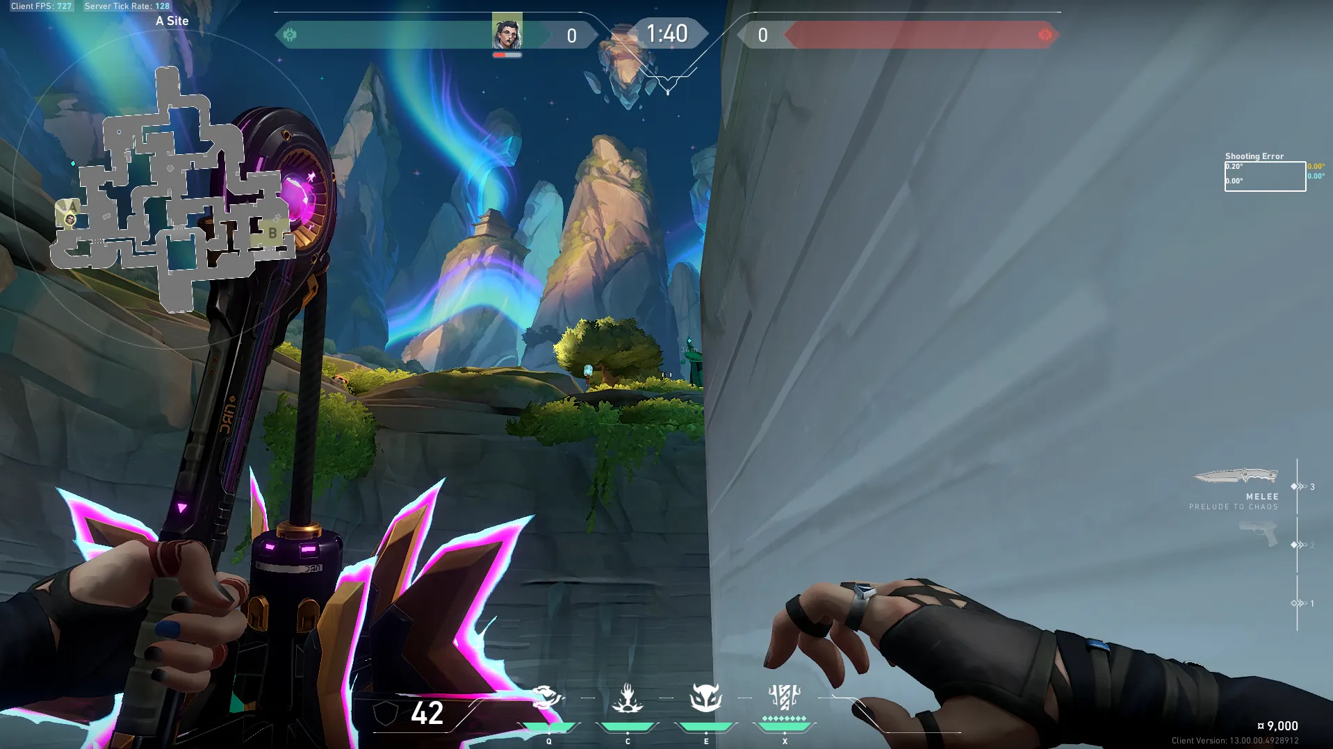 Fade Haunt on Summit Defense Site A — step 1 of 3: Position — where to stand
