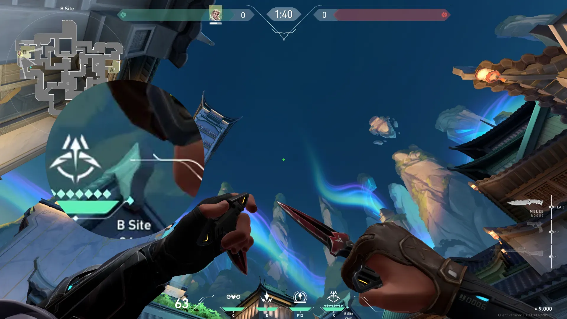 Sova Recon Bolt on Summit Defense Mid — step 3 of 4: Aim — line up the shot