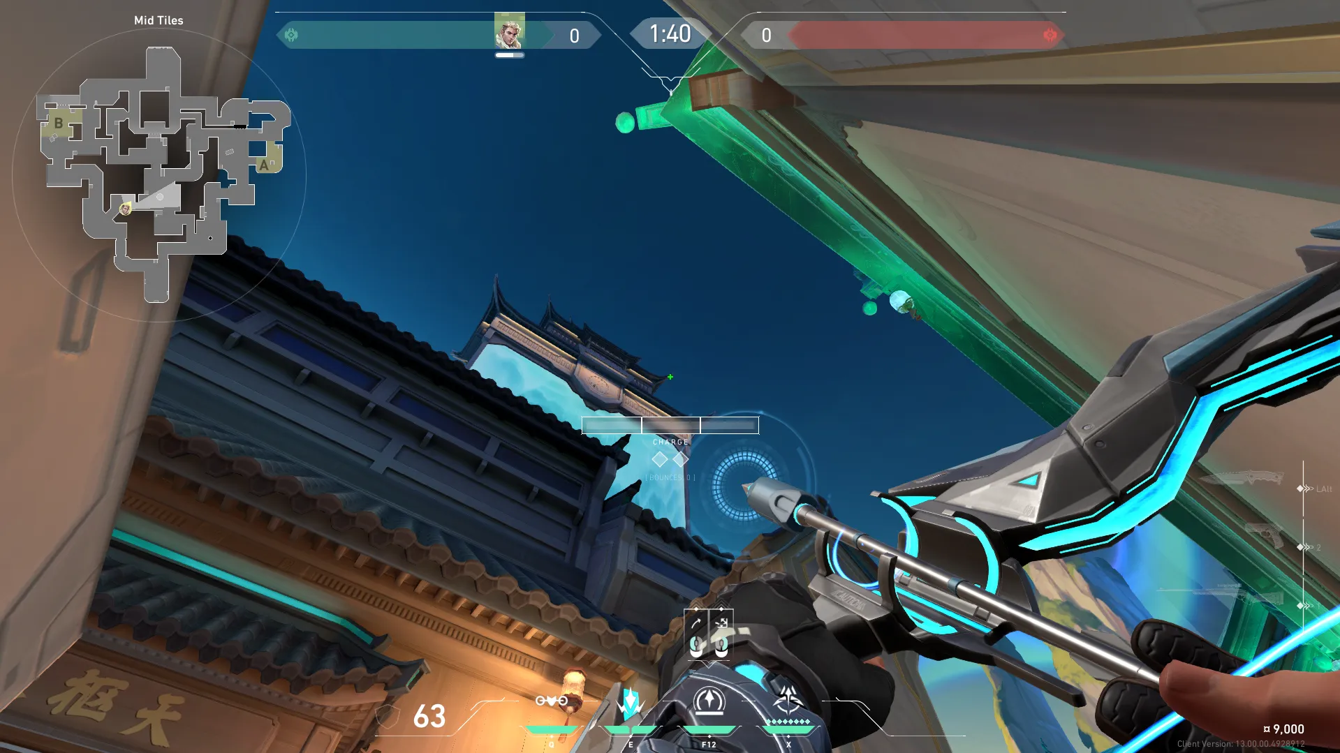 Sova Recon Bolt on Summit Attack Mid — step 2 of 3: Aim — line up the shot