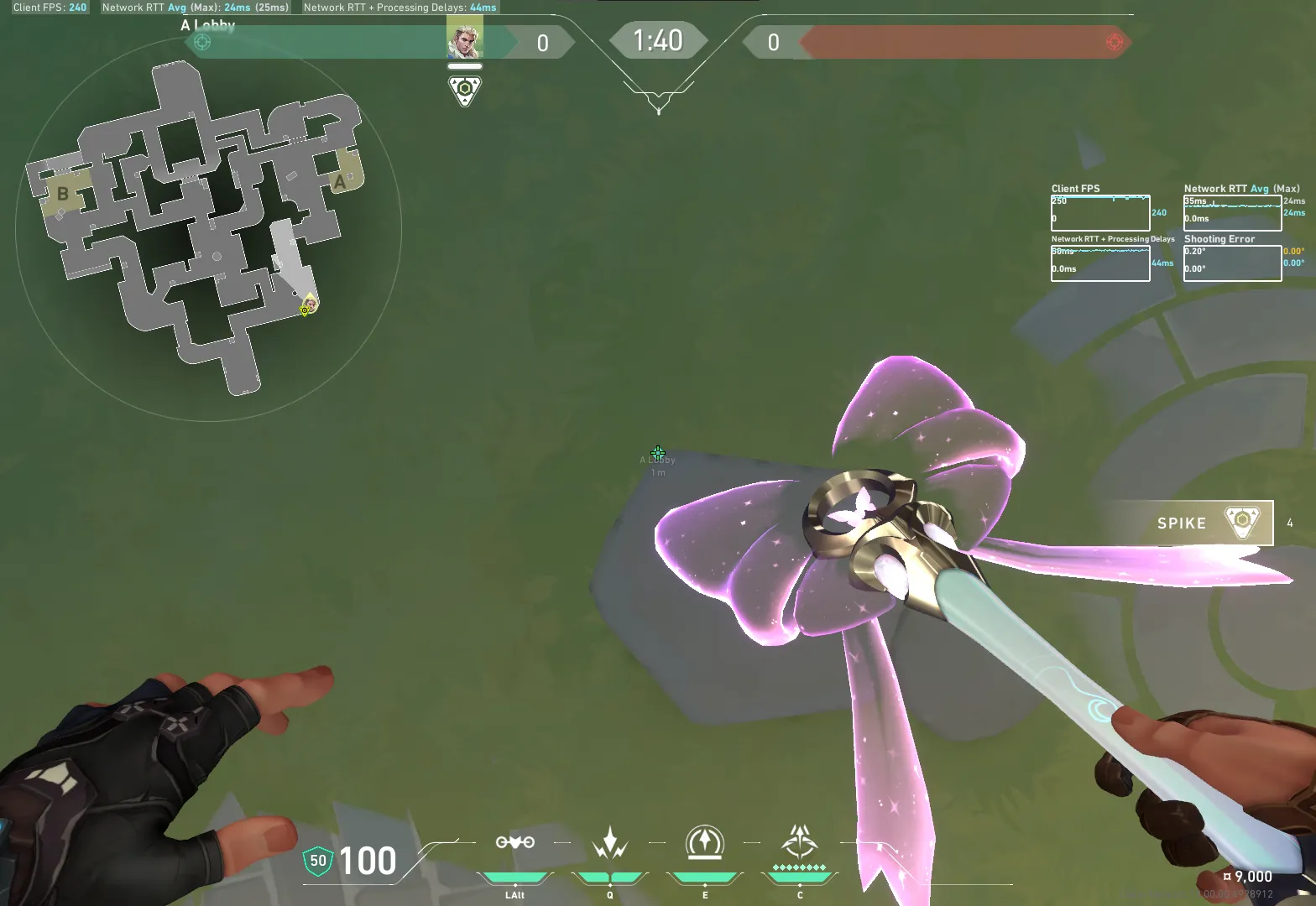 Sova Recon Bolt on Summit Attack Site A — step 2 of 4: Aim — line up the shot