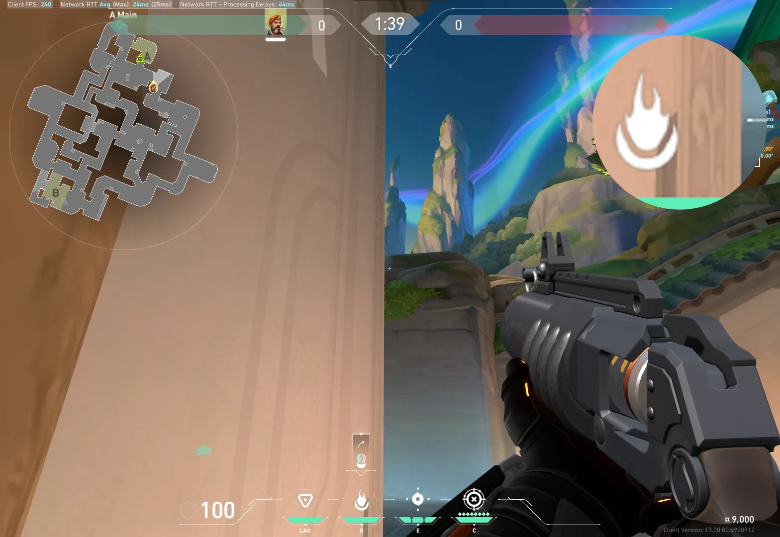 Brimstone Incendiary on Summit Attack Site A — step 2 of 3: Aim — line up the shot