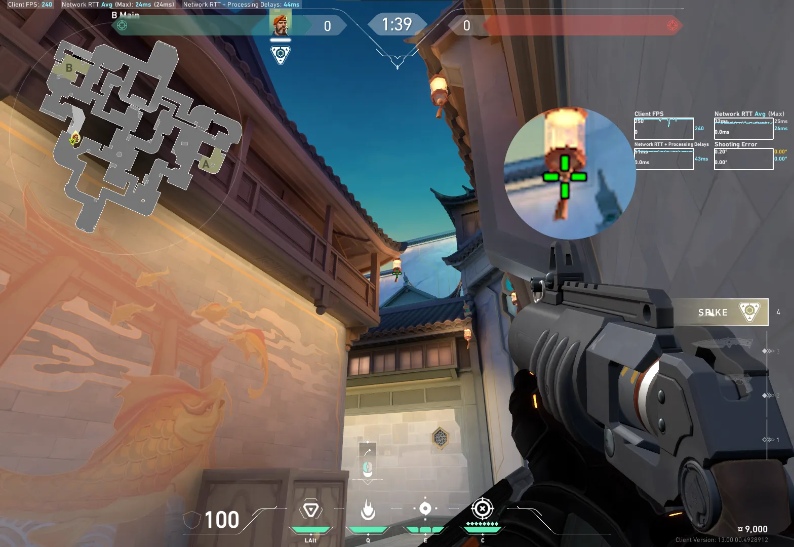 Brimstone Incendiary on Summit Attack Site B — step 2 of 3: Aim — line up the shot