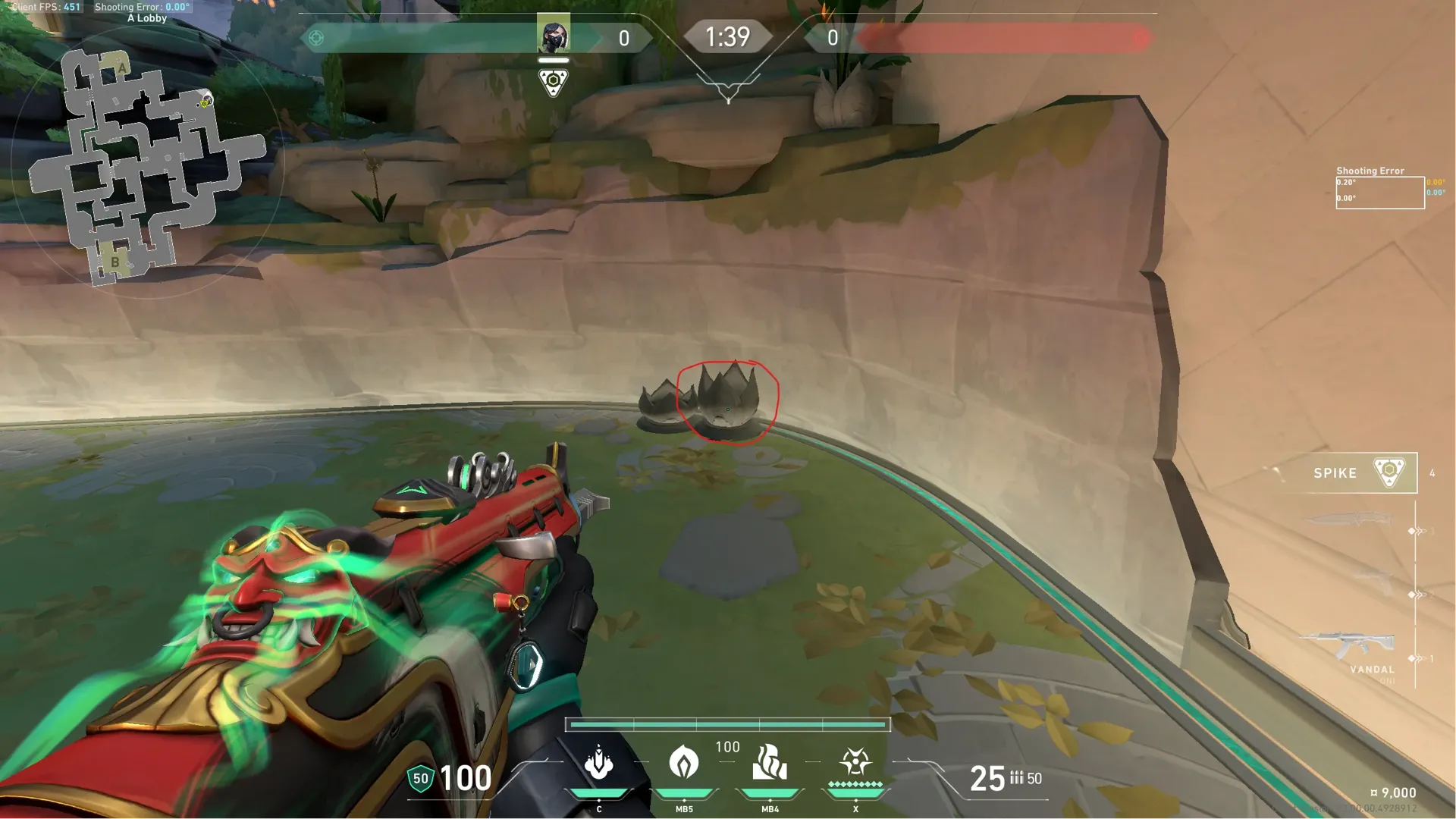 Viper Snake Bite on Summit Attack Site A — step 2 of 5: Aim — line up the shot