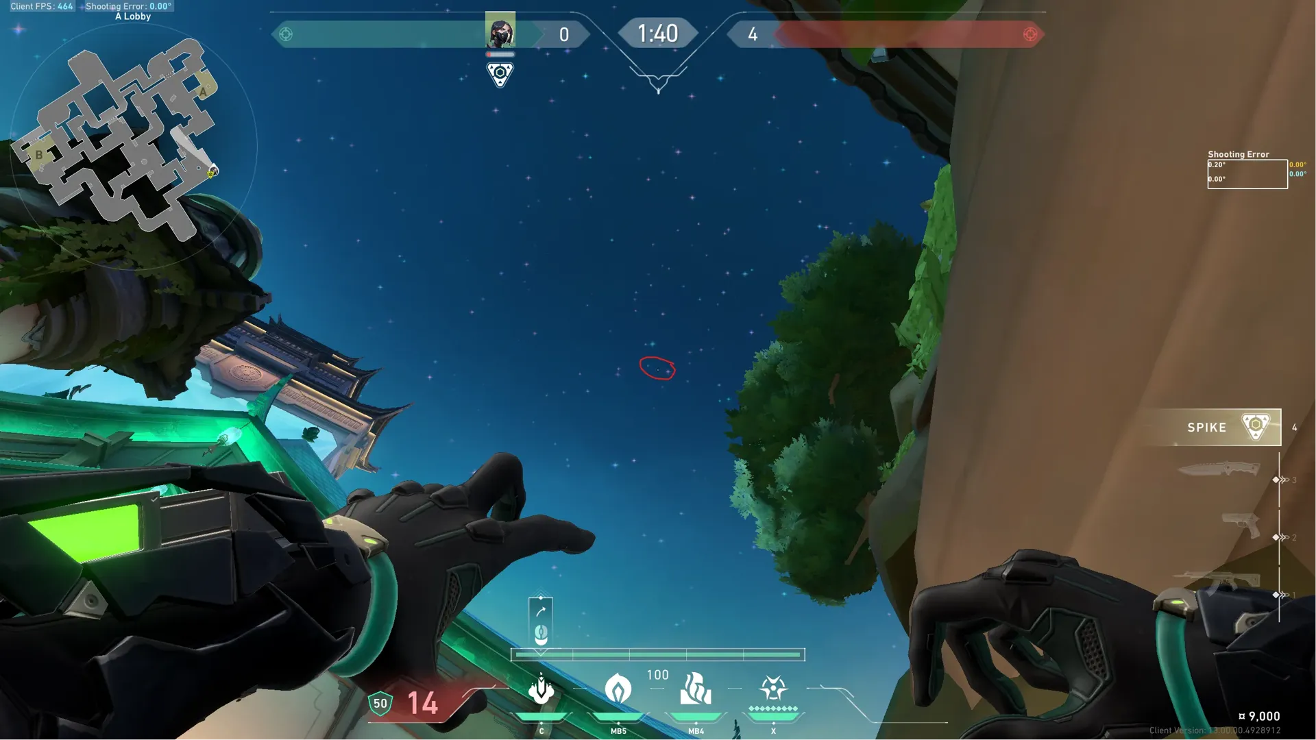 Viper Snake Bite on Summit Attack Site A — step 4 of 5: Aim — line up the shot