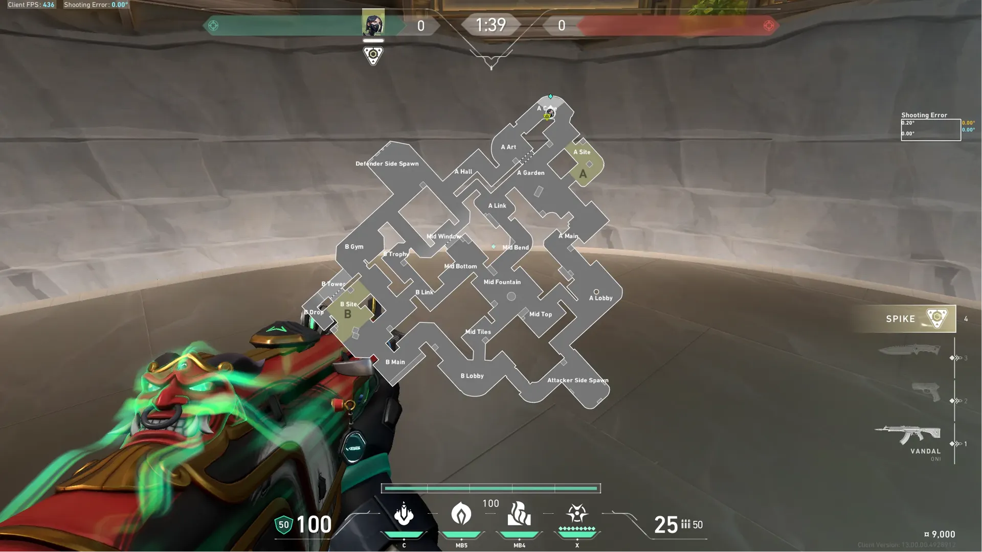 Viper Snake Bite on Summit Defense Site A — step 1 of 5: Position — where to stand