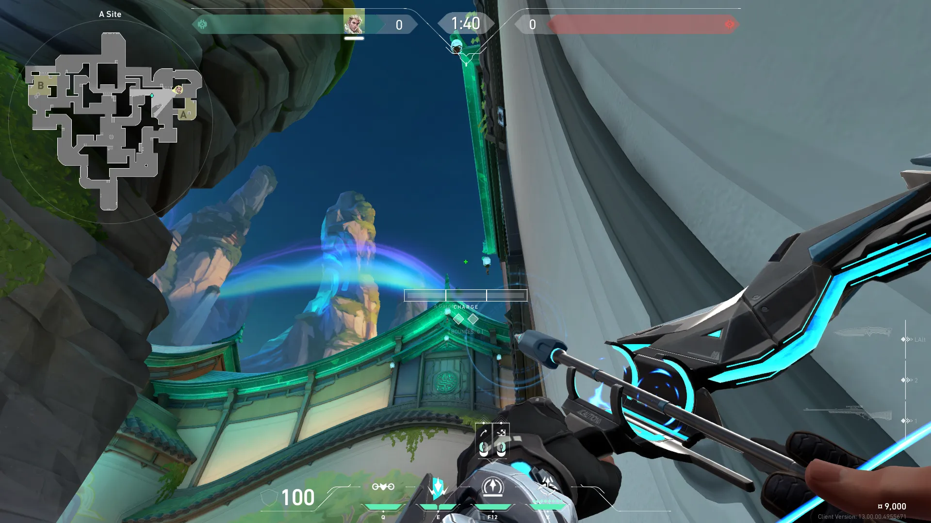 Sova Recon Bolt on Summit Defense Site B — step 3 of 4: Aim — line up the shot