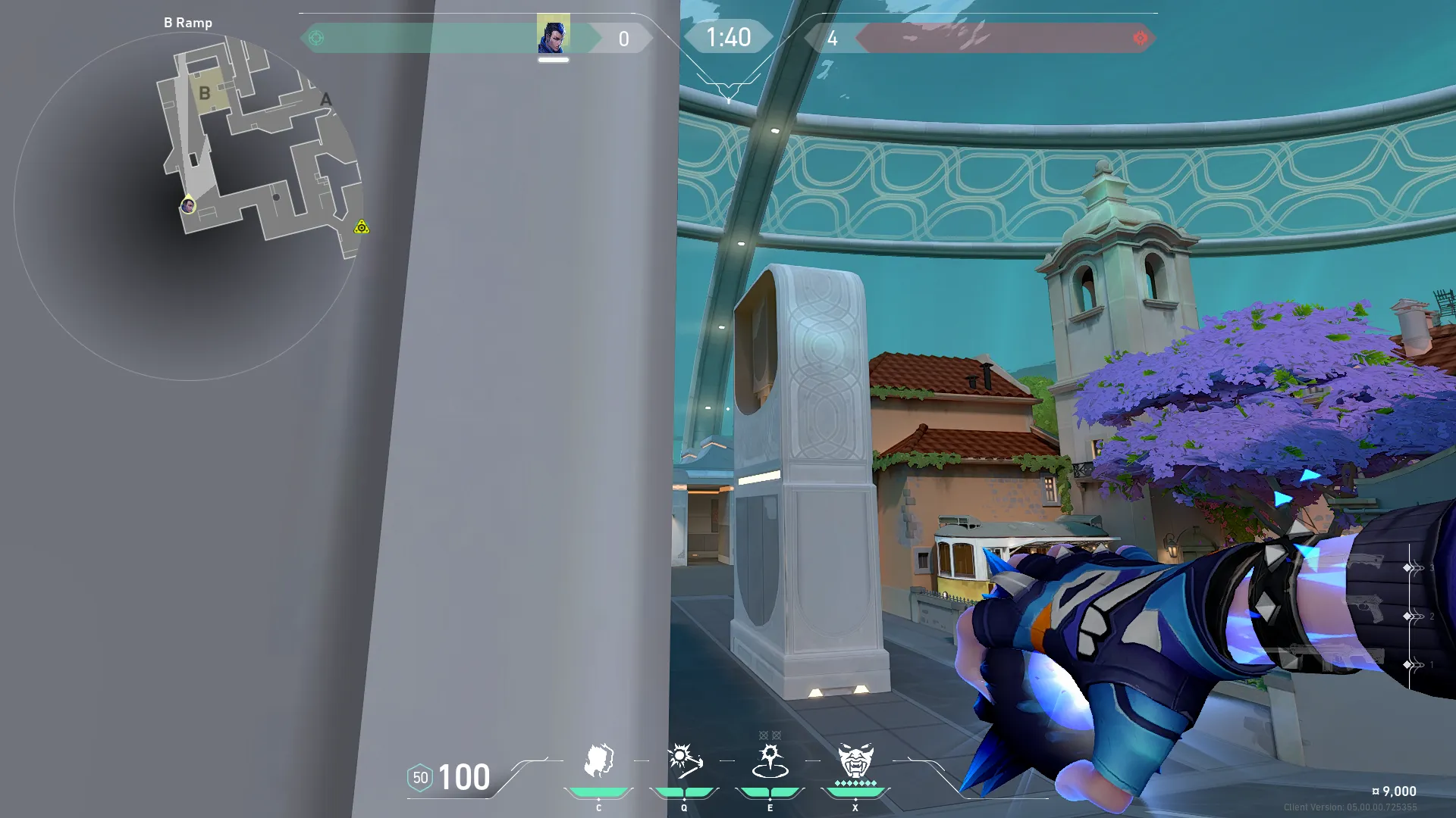 Yoru Blindside on Pearl Attack Site B — step 2 of 3: Aim — line up the shot