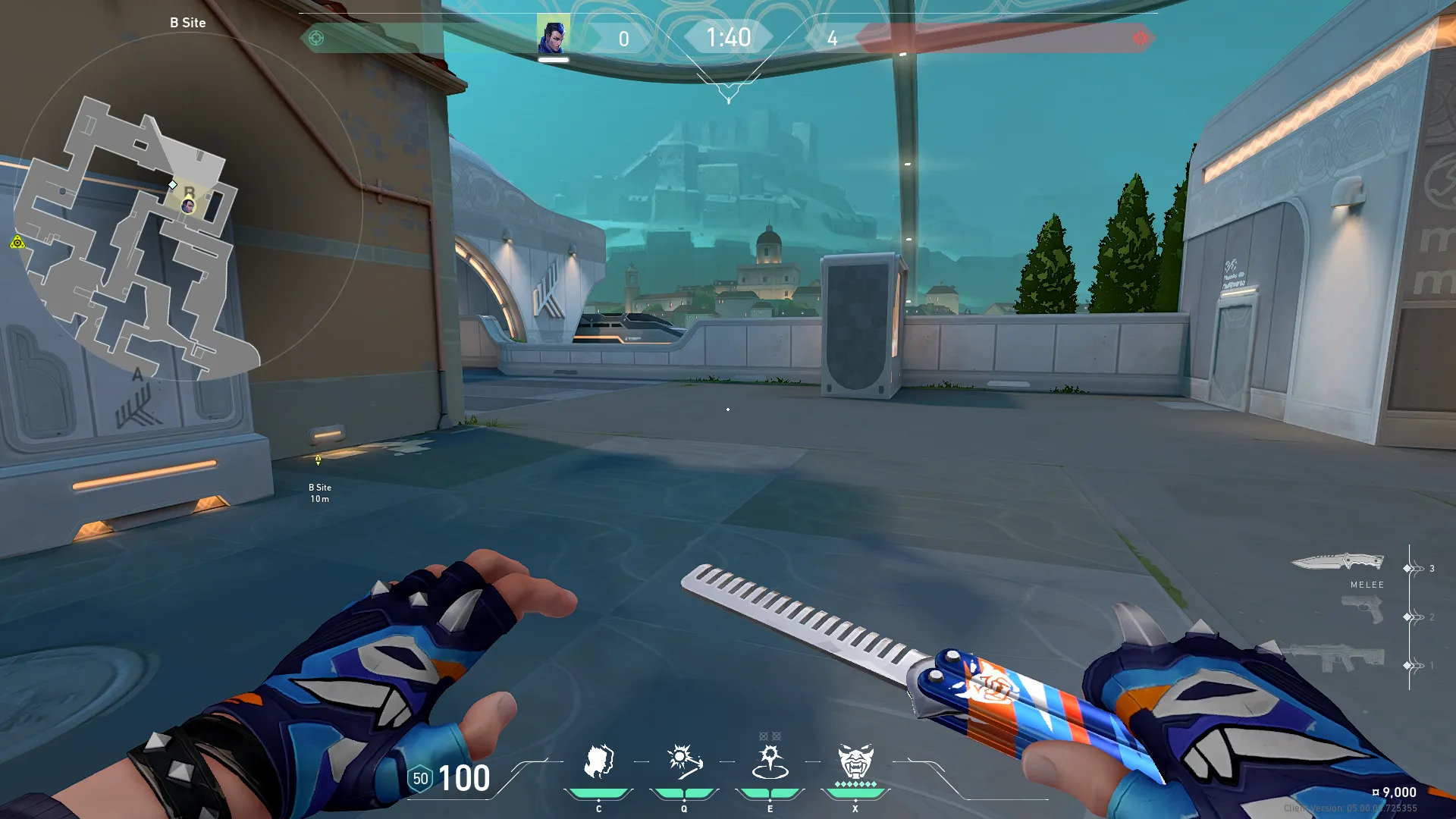 Yoru Blindside on Pearl Defense Site B — step 1 of 3: Position — where to stand