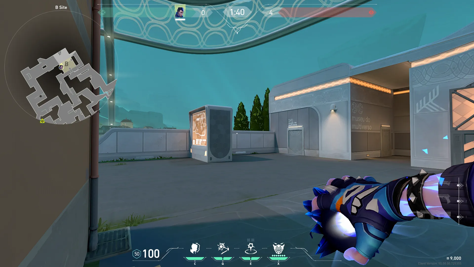 Yoru Blindside on Pearl Defense Site B — step 2 of 3: Aim — line up the shot