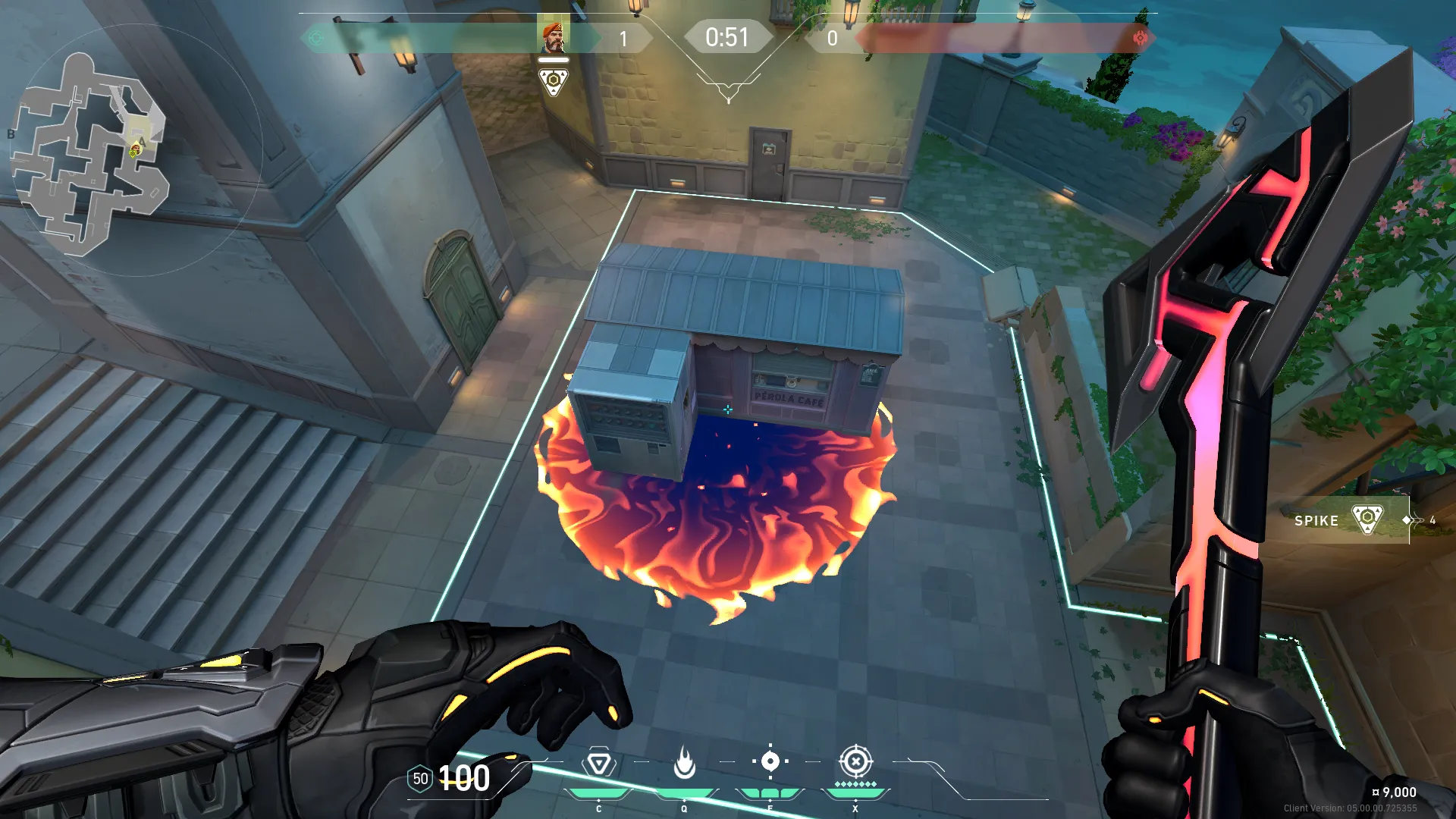 Brimstone Incendiary on Pearl Attack Site A — step 3 of 3: Result