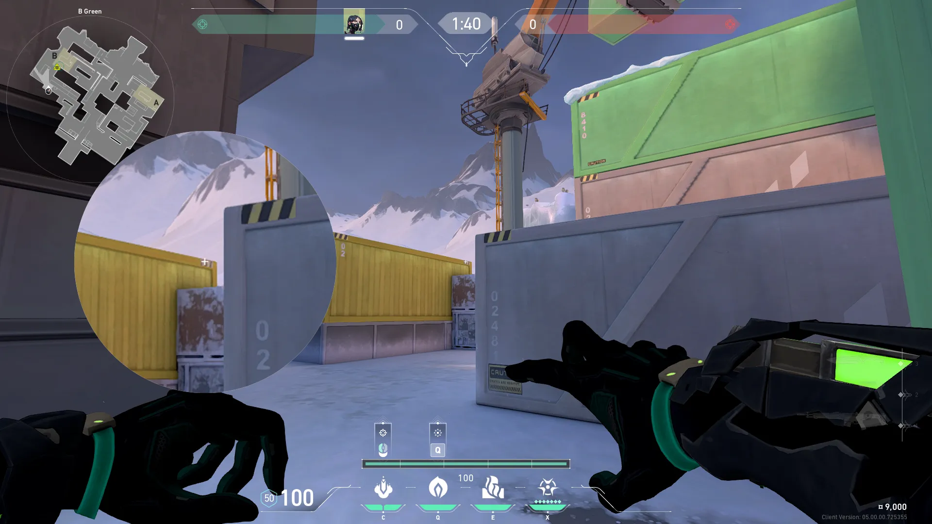 Viper Snake Bite on Icebox Attack Site B — step 2 of 3: Aim — line up the shot