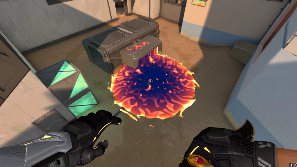 Brimstone Incendiary on Bind Attack Site B — step 3 of 3: Result