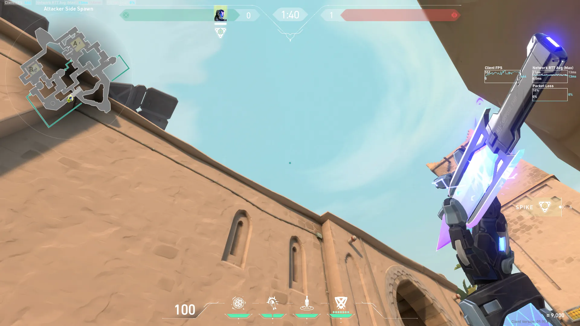 KAY/O Zero_Point on Bind Attack Site A — step 2 of 3: Aim — line up the shot