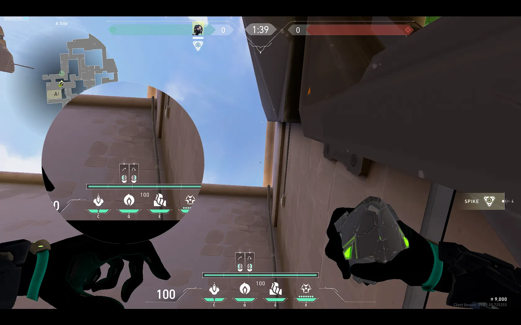 Viper Poison Cloud on Ascent Defense Site A — step 2 of 3: Aim — line up the shot