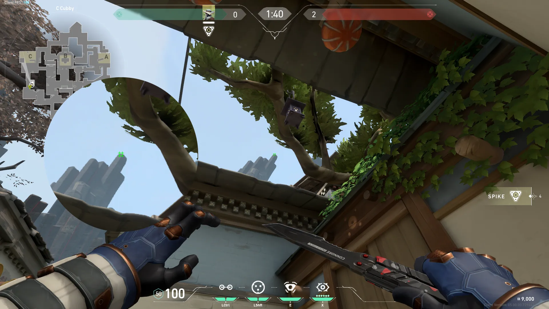Cypher Cyber Cage on Haven Attack Site C — step 2 of 3: Aim — line up the shot